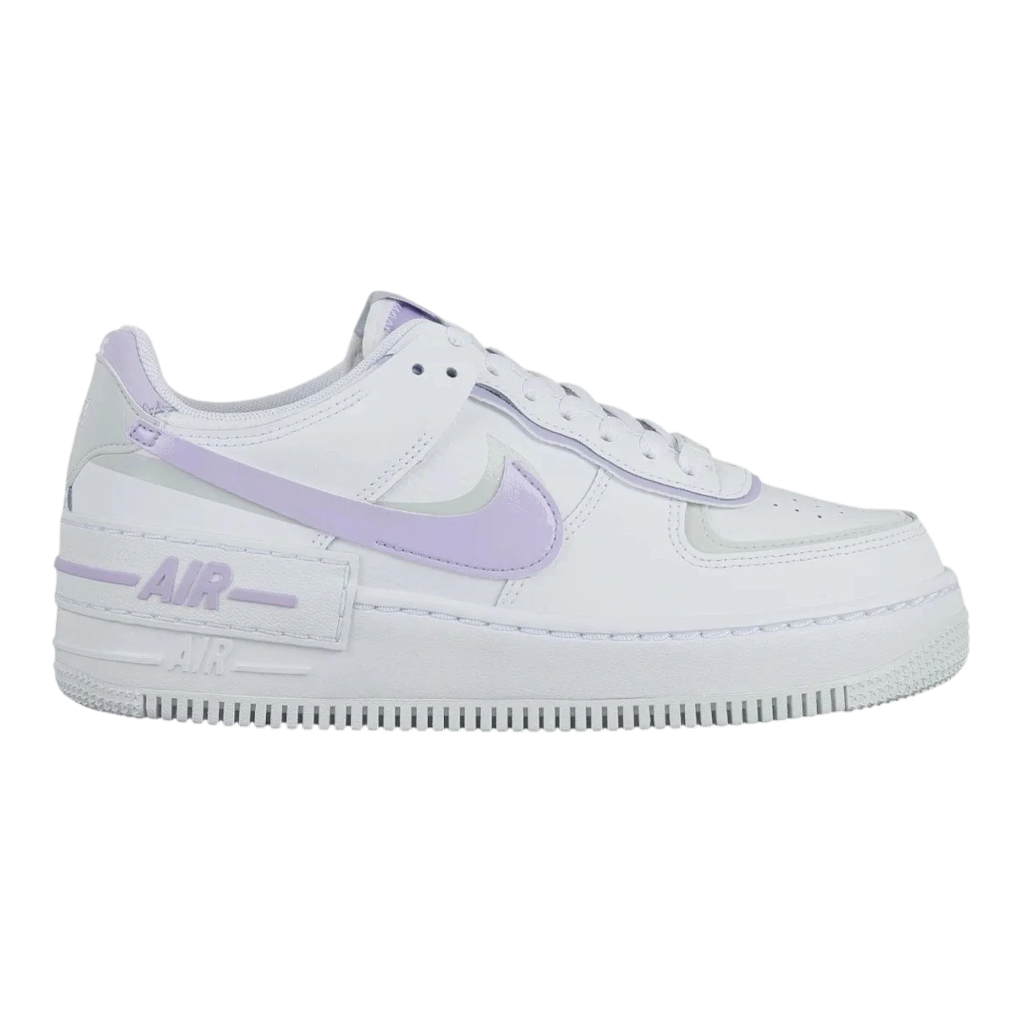 Nike Air Force 1 Shadow Women's Sneakers — White/Lilac Bloom Low-Top