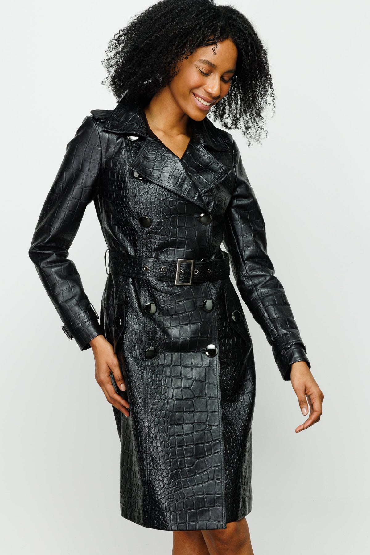 Vinci Leather The Folcata Black Leather Women Jacket – product view 1