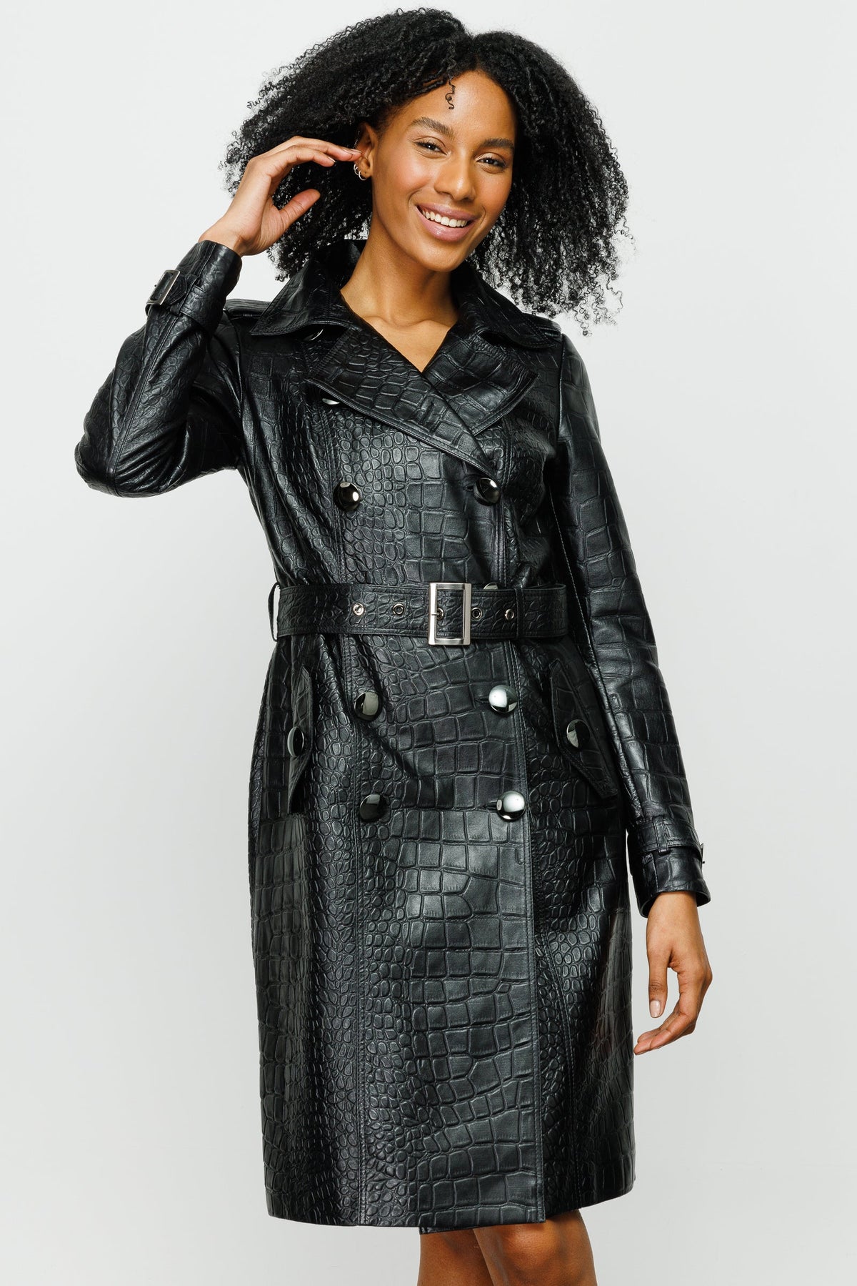 Vinci Leather The Folcata Black Leather Women Jacket – product view 10