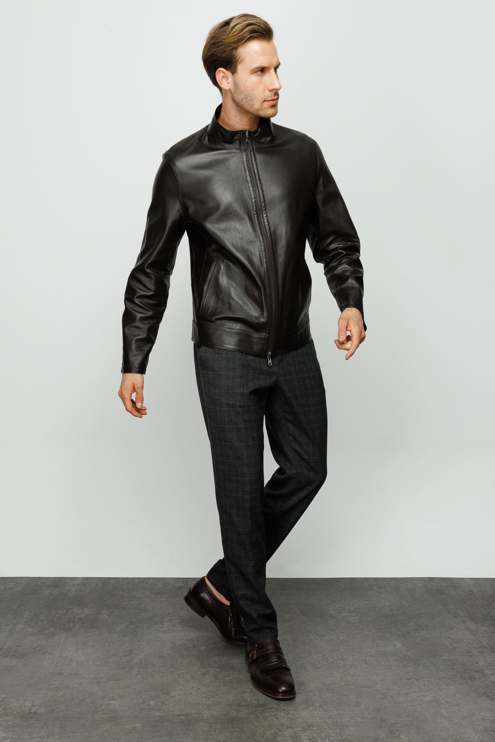 The Del Rio Leather Black Men Jacket
