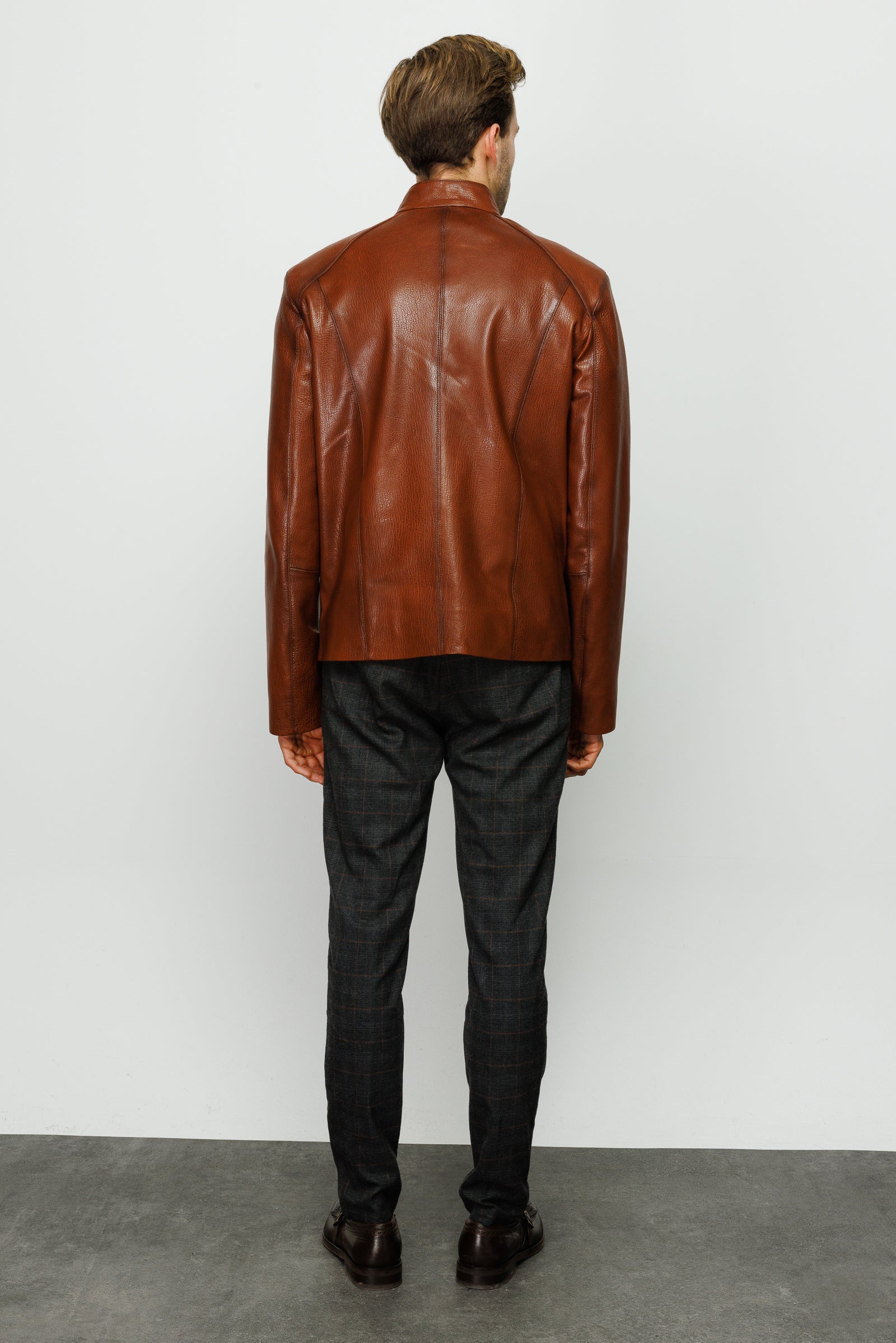 The Blanchard Brown Leather Men Jacket