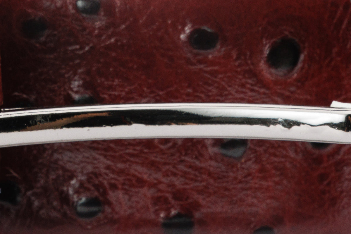 Vinci Leather The Porto Alegre Burgundy Leather Belt – product view 5