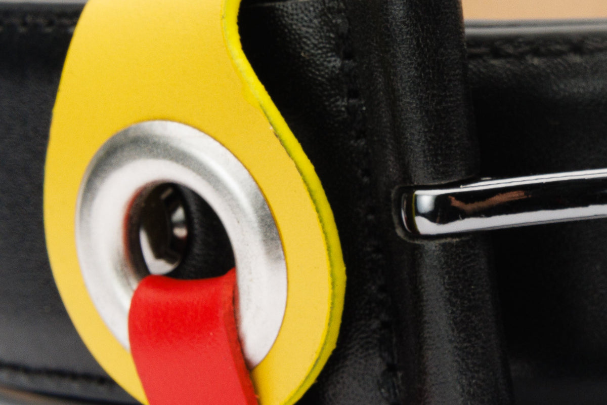 Vinci Leather The Jackie Black Leather Belt – product view 3