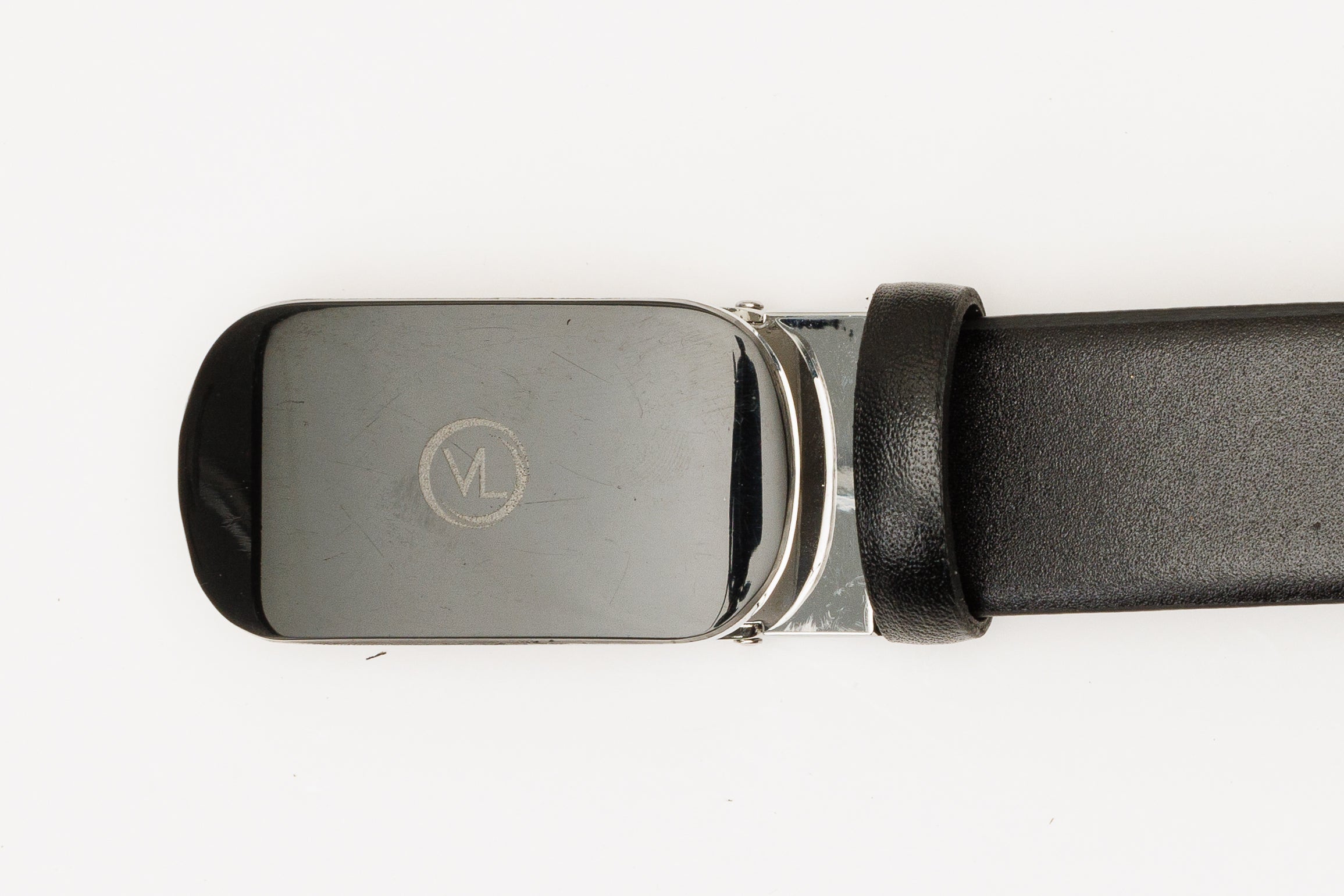 The Marzano Black Color Calfskin Belt