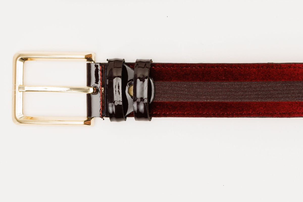 Vinci Leather The Pontalto Burgundy Leather Belt – product view 6