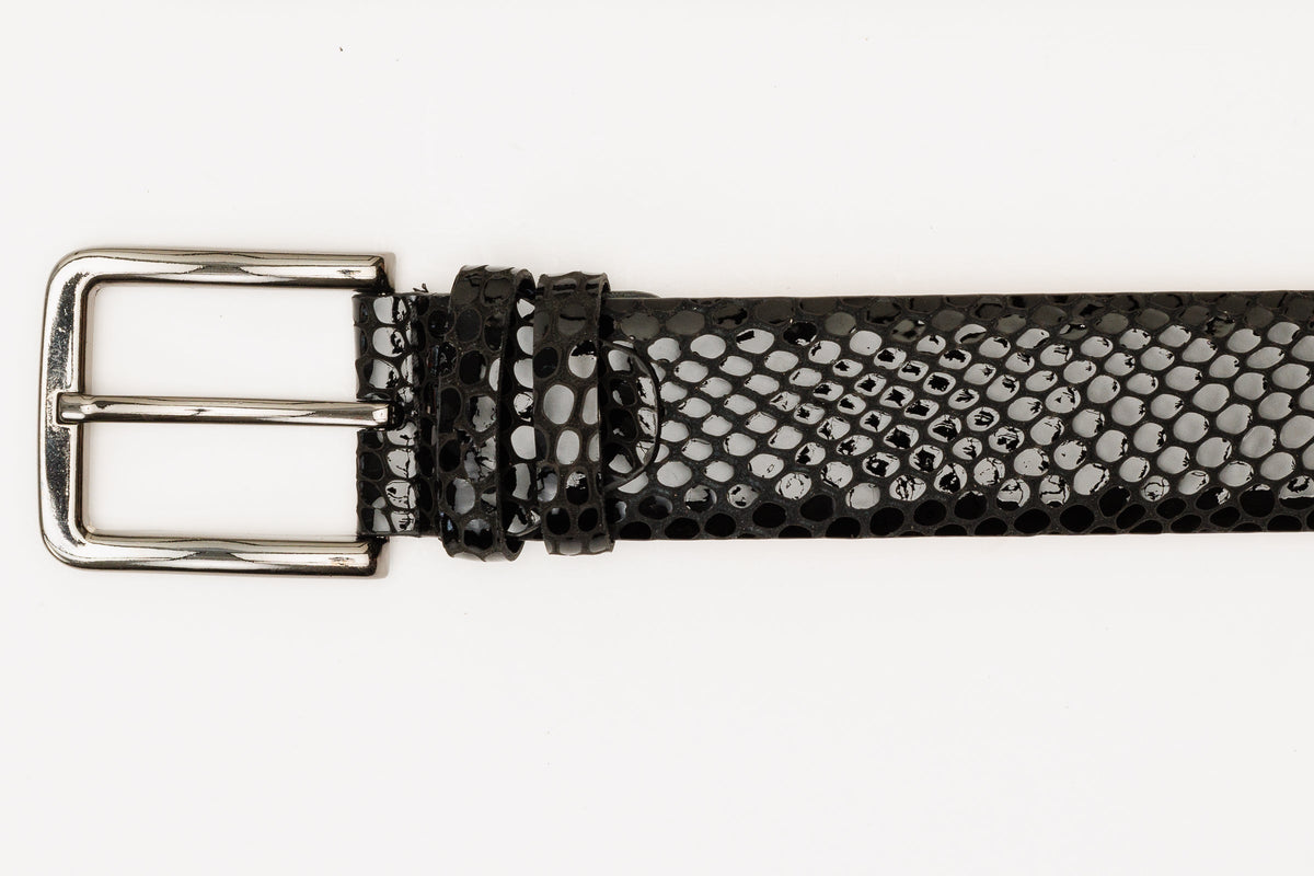 Vinci Leather The King Black Leather Belt – product view 6