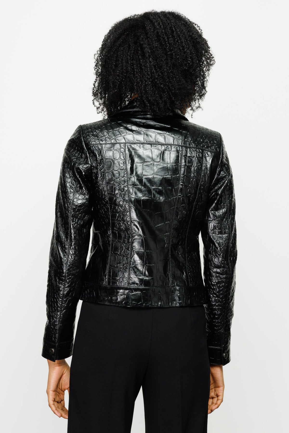 Vinci Leather The Lante Black Leather Women Jacket – product view 4