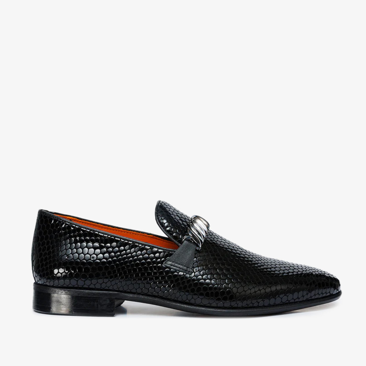 Vinci Leather The King Black Bit Dress Loafer Men Shoe – product view 1