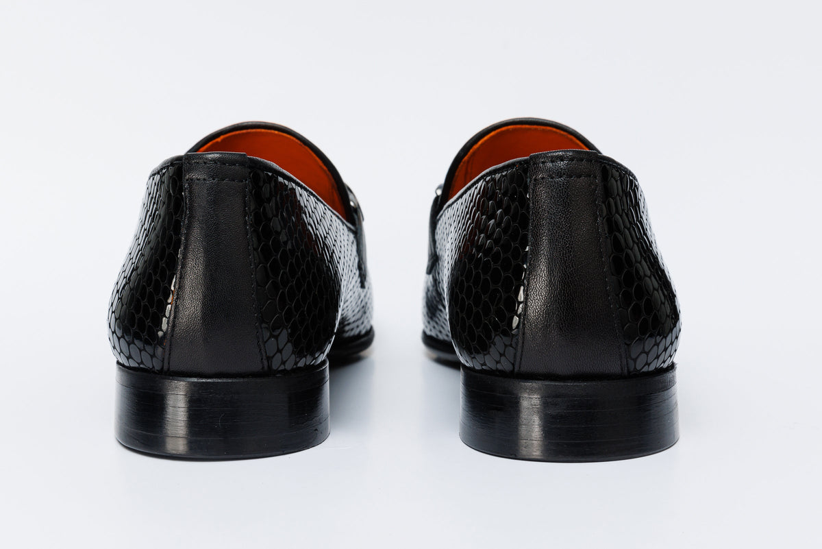 Vinci Leather The King Black Bit Dress Loafer Men Shoe – product view 5