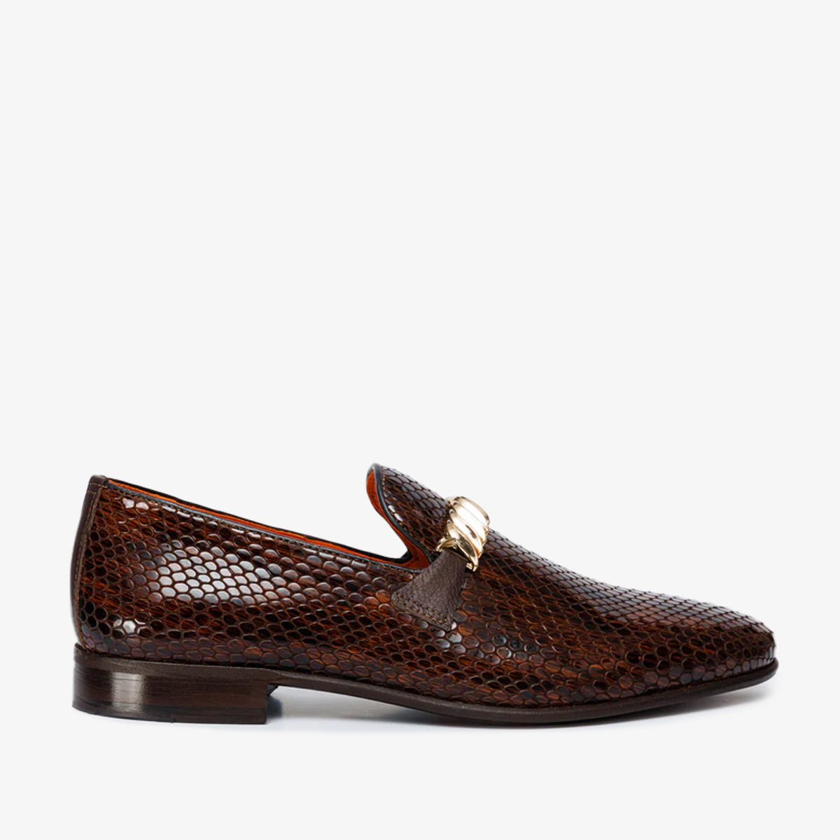 Vinci Leather The King Tan Bit Dress Loafer Men Shoe – product view 1