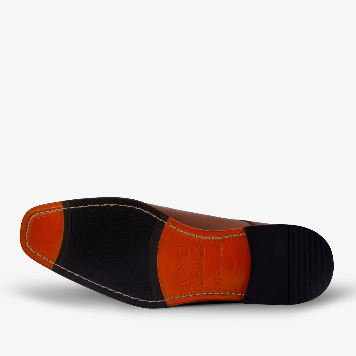The Bishkek Tan Leather Cap Toe Double Monk Strap Men Shoe