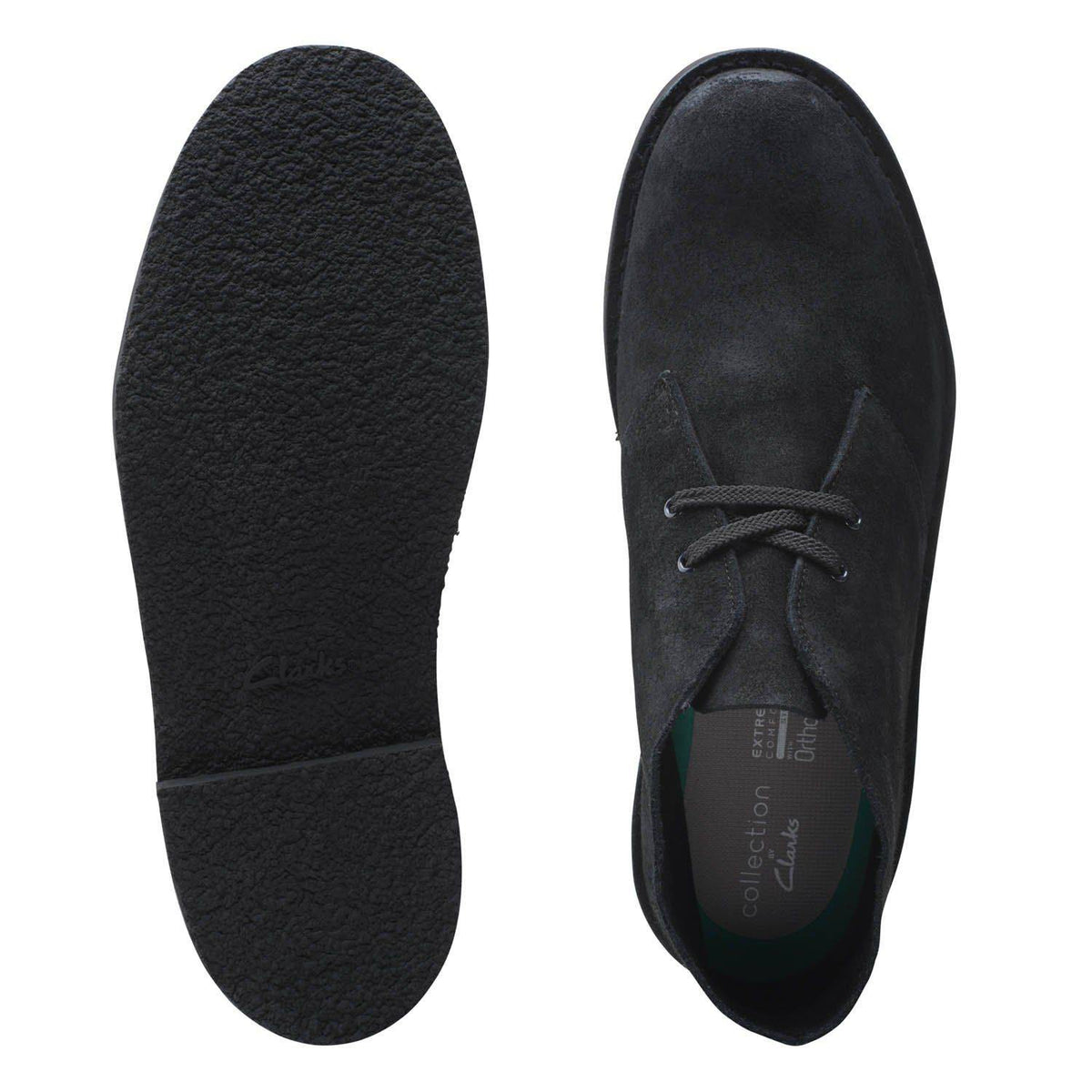 Clarks Originals Bushacre 3 Men's Black Suede 26153527 — product view 4