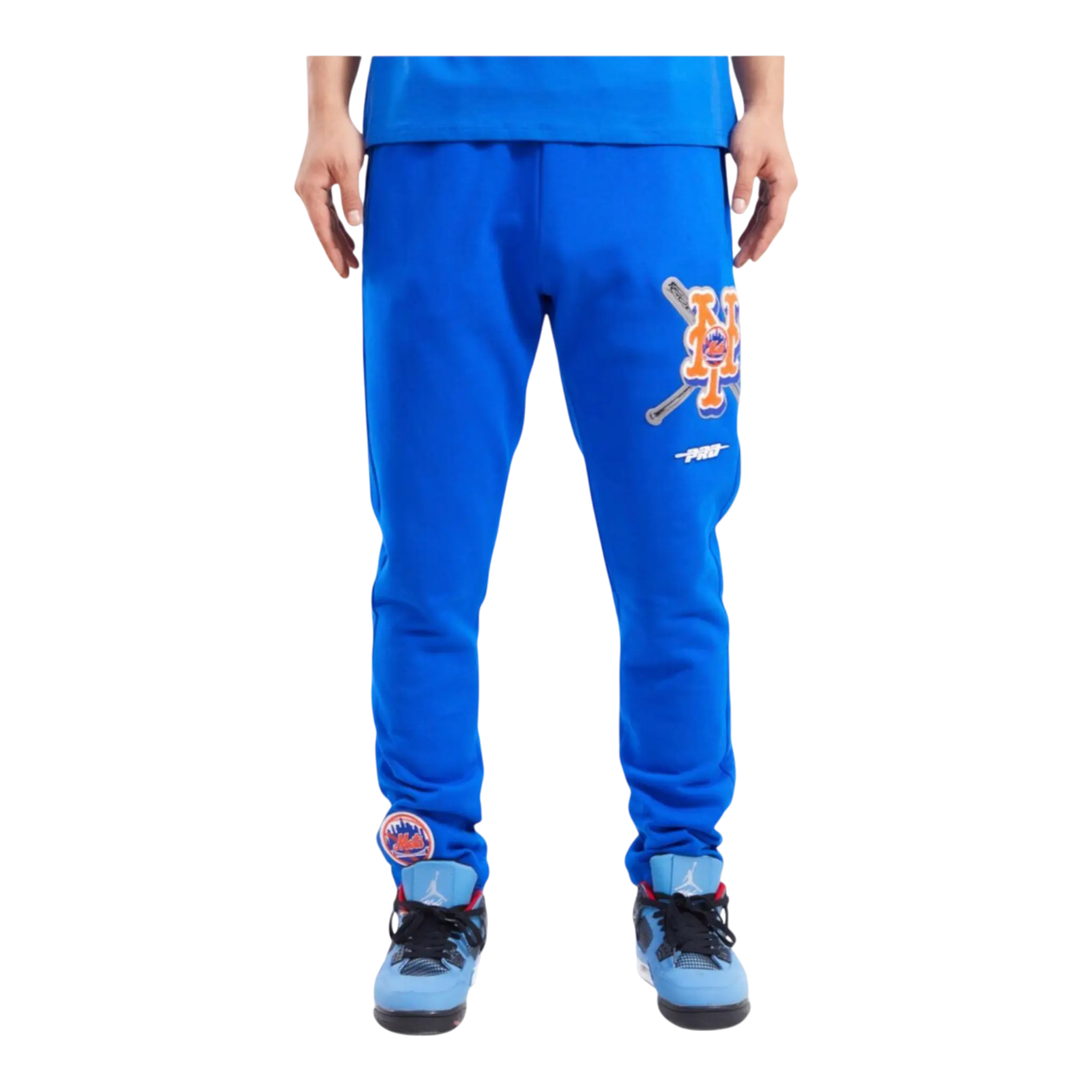 Pro Standard New York Mets Mash Up Logo Men's Sweatpants — Royal Blue