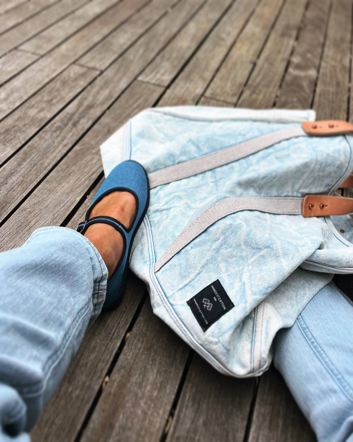 SantM Mary Jane Furlane Denim – product view 3