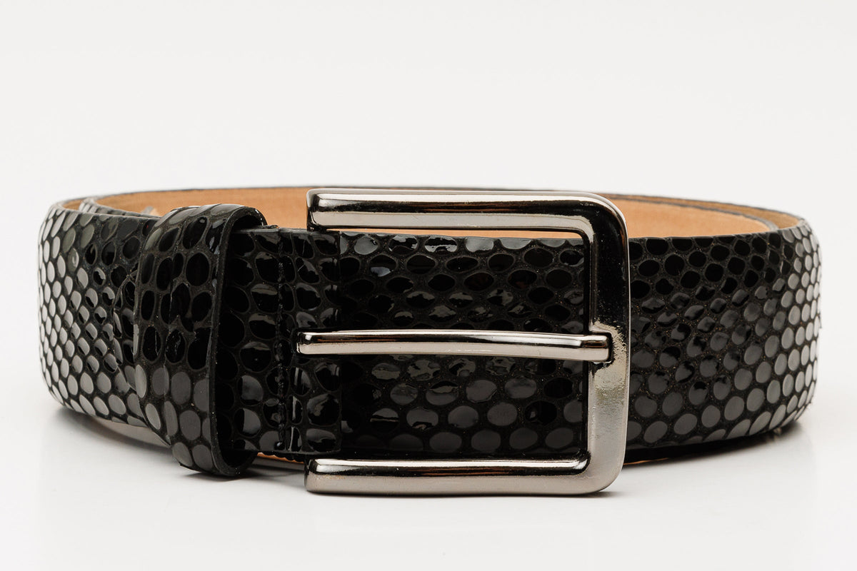 Vinci Leather The King Black Leather Belt – product view 4
