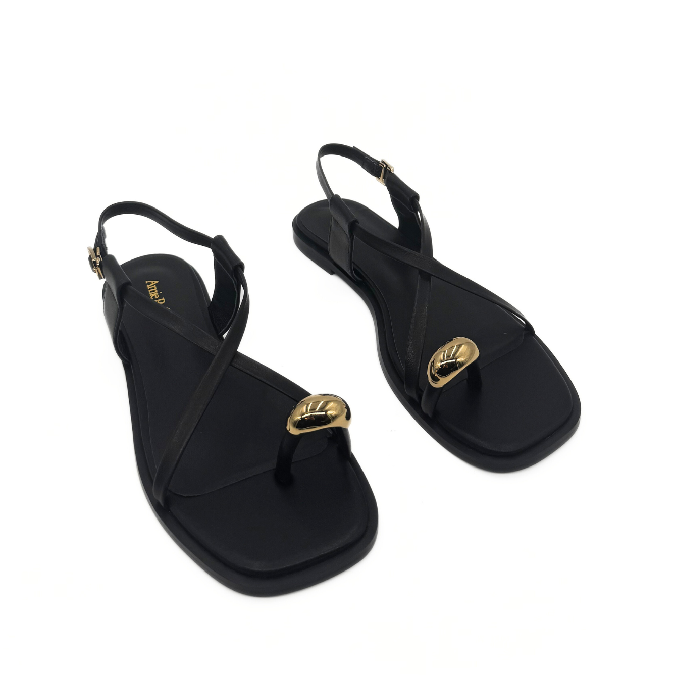 Laney Strappy Gold Toe Sandals