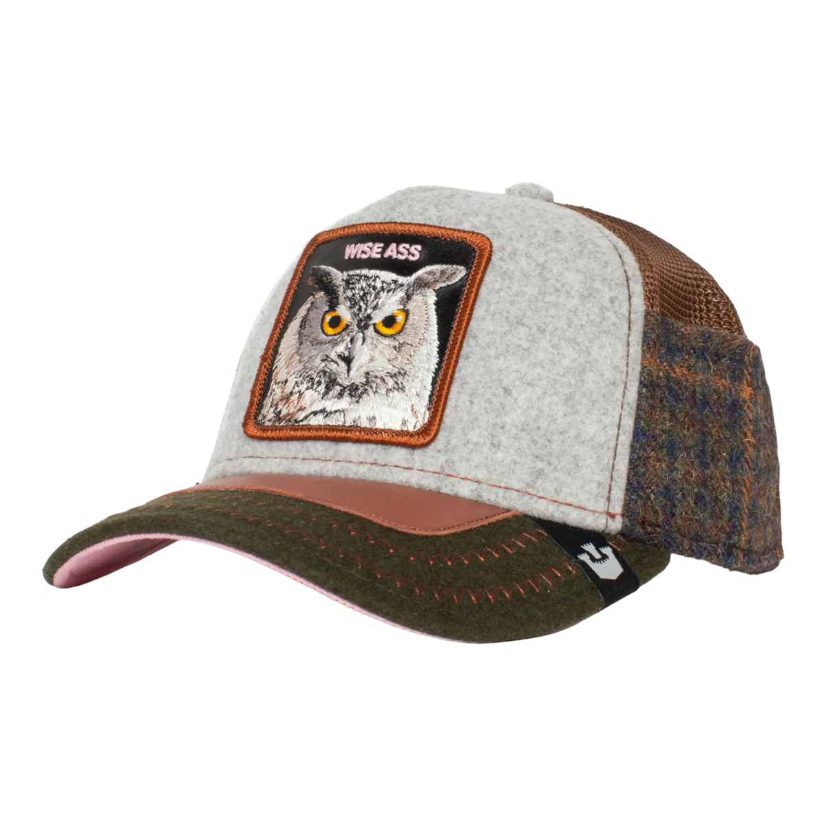 Goorin Bros Cum Laude Men Trucker Hat Grey – product view 1