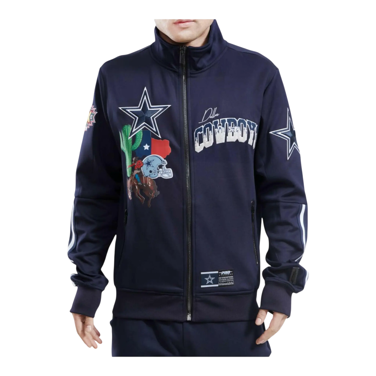 Pro Standard Dallas Cowboys Home Town Men's Track Jacket — Midnight Navy – product view 1