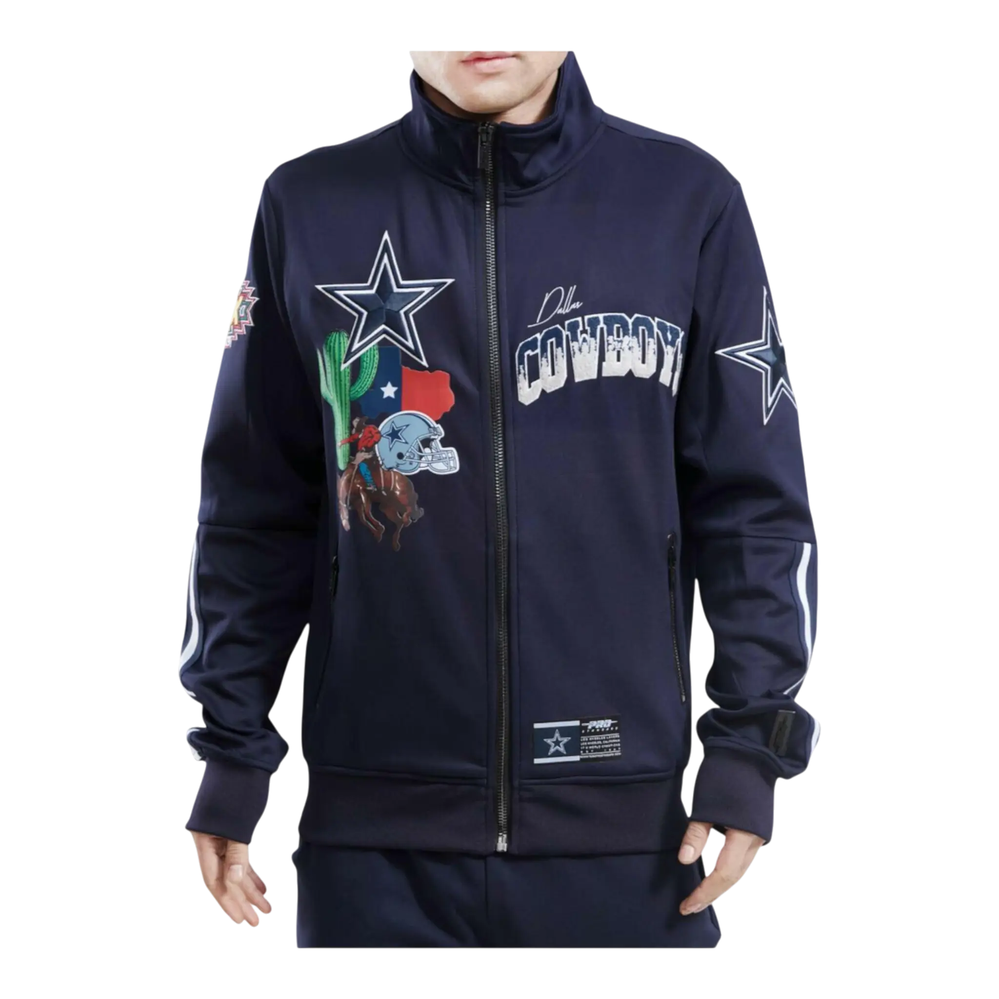 Pro Standard Dallas Cowboys Home Town Men's Track Jacket — Midnight Navy