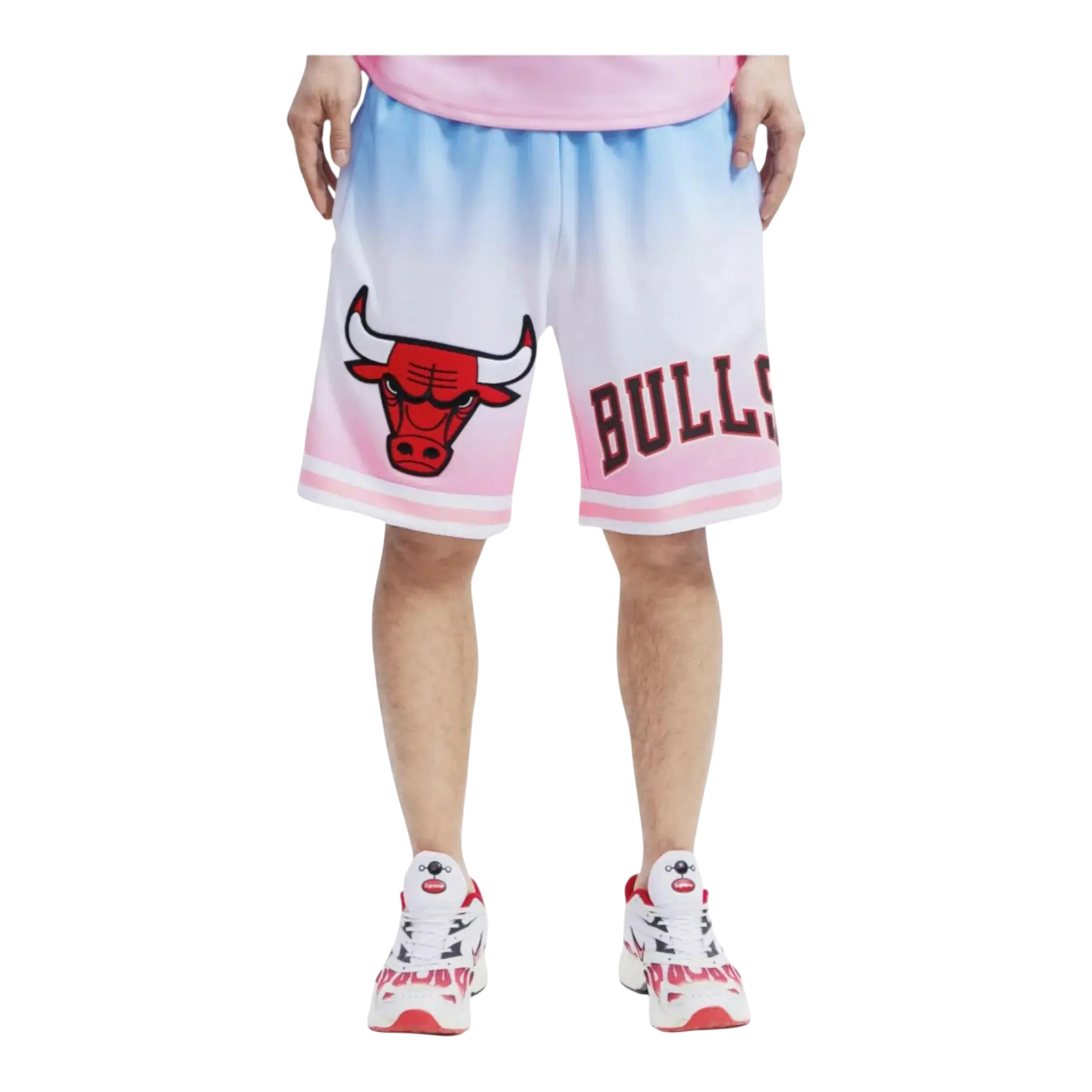 Pro Standard NBA Chicago Bulls Pro Team Ombre Men's Shorts — Blue/White/Pink