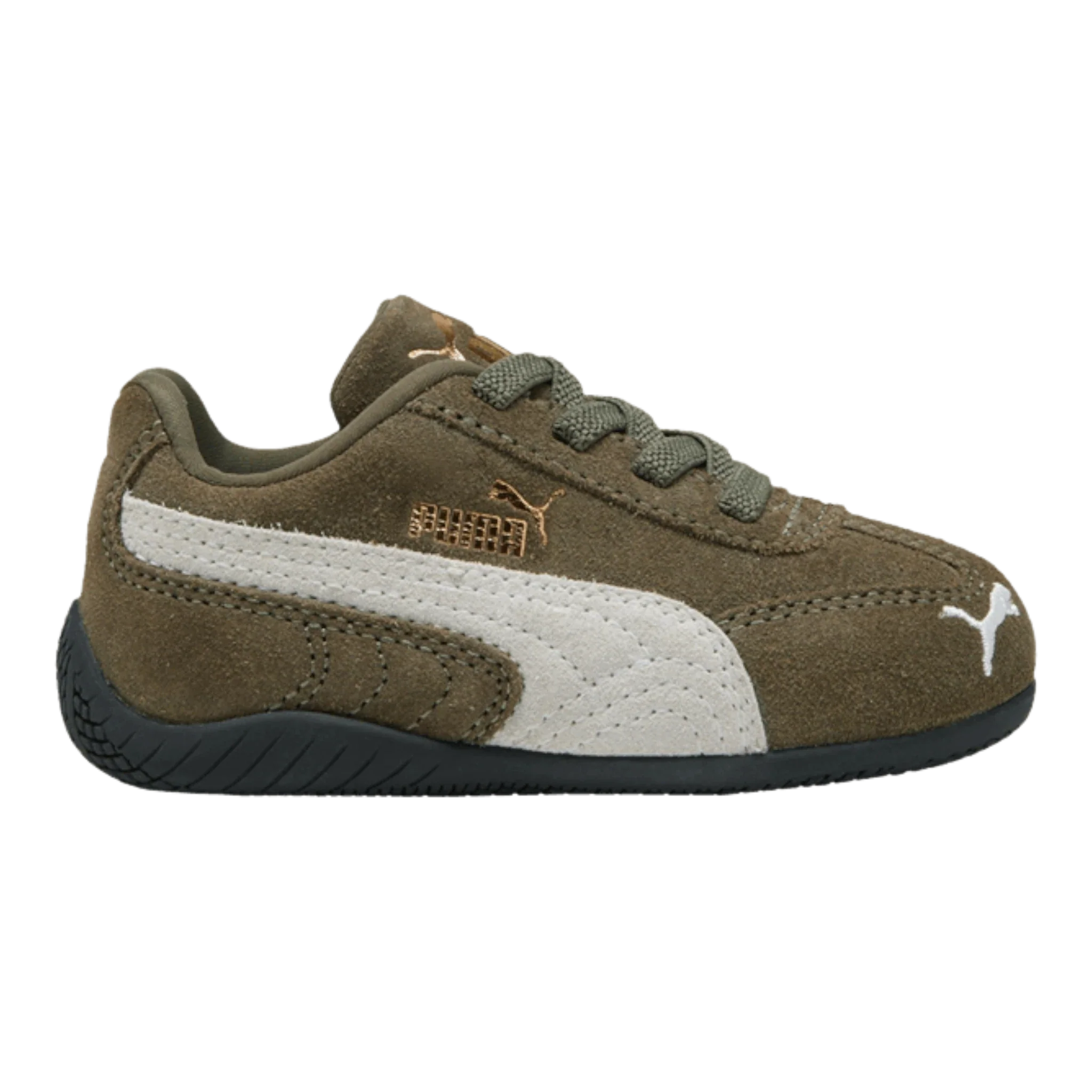PUMA Speedcat OG Toddlers' (TD) Easy-On Sneakers — Loden Green Suede
