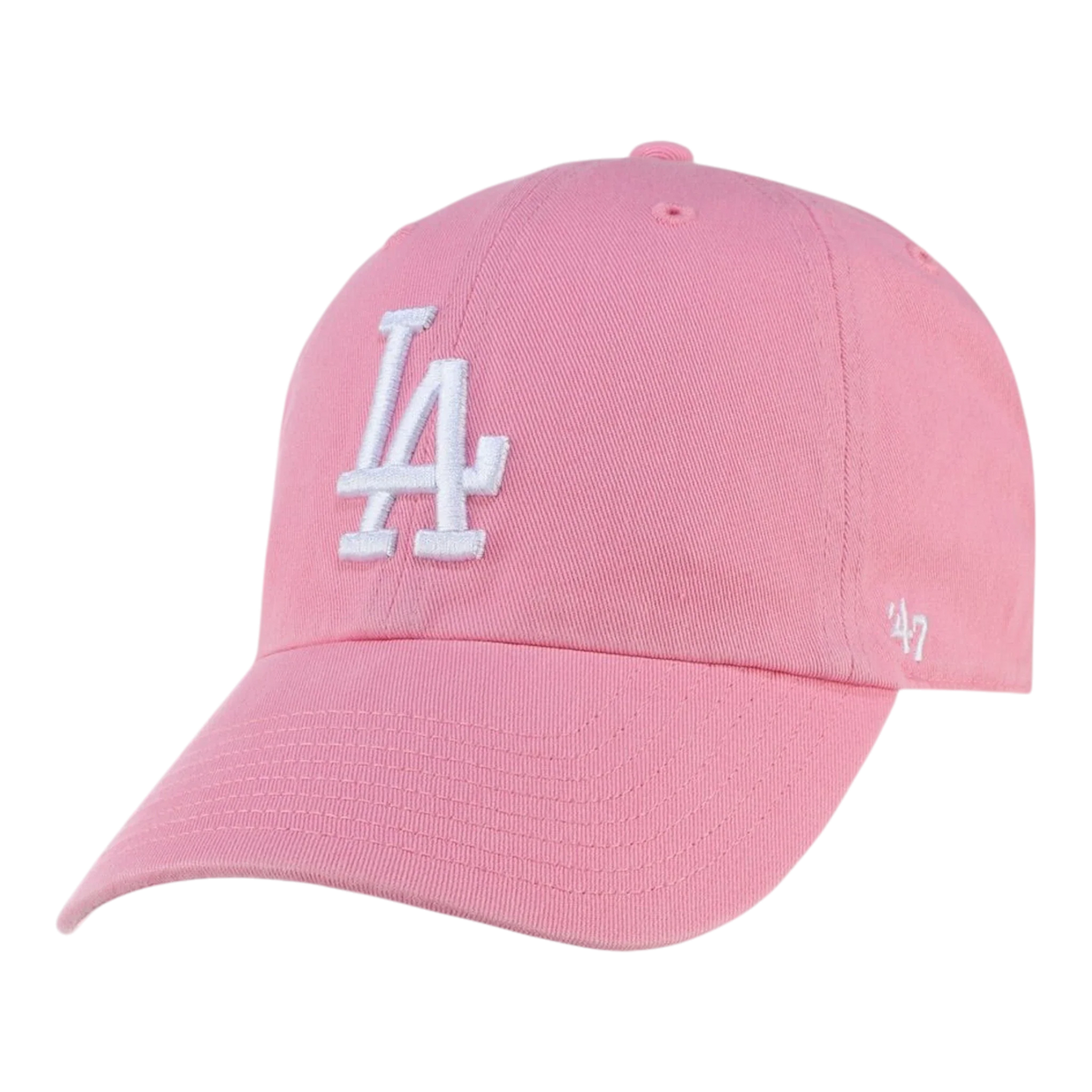 47 Brand Clean Up Los Angeles Dodgers Strapback Hat — Rose Adjustable Cap – product view 1