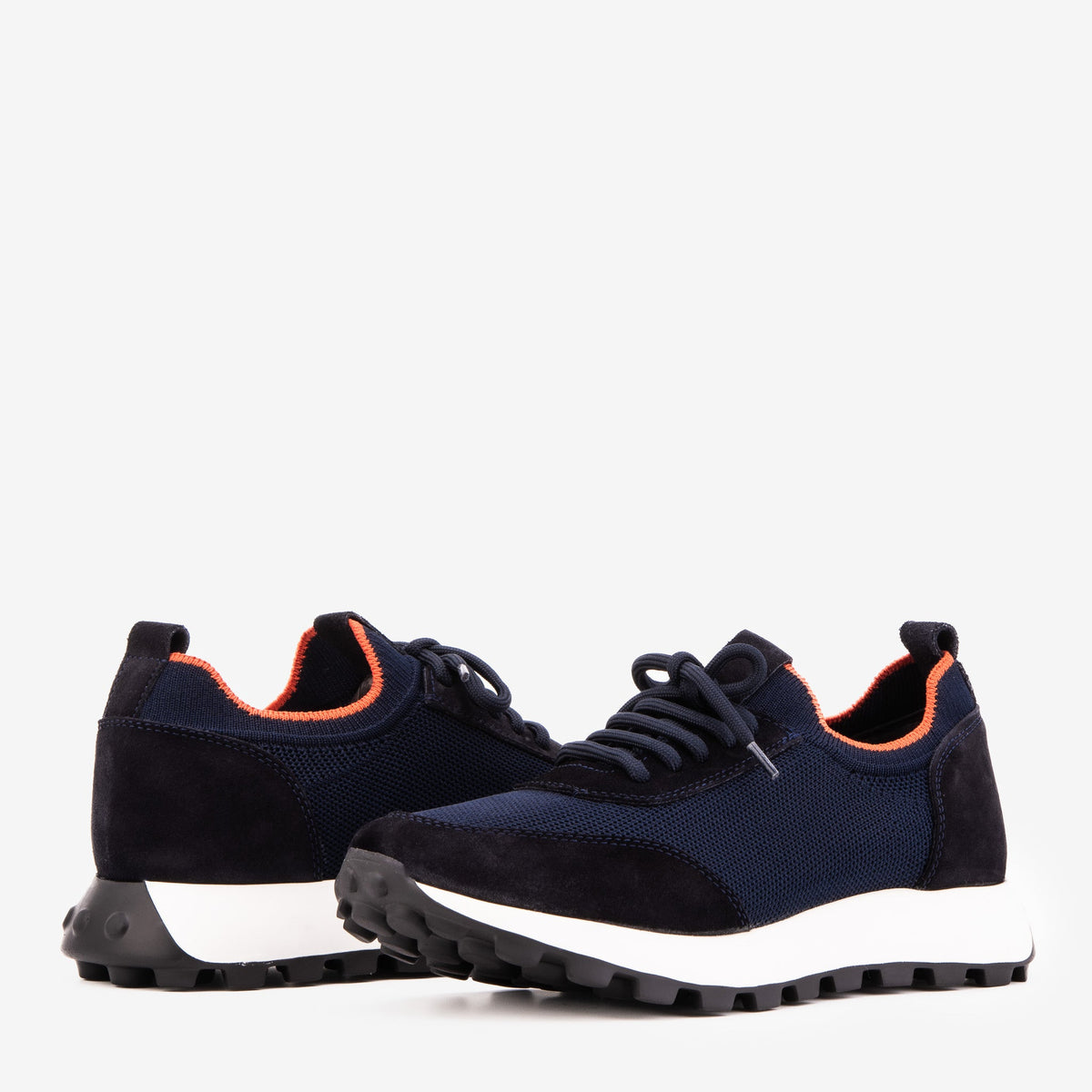 Vinci Leather The Berlin Navy Suede Leather Men Sneaker – product view 5