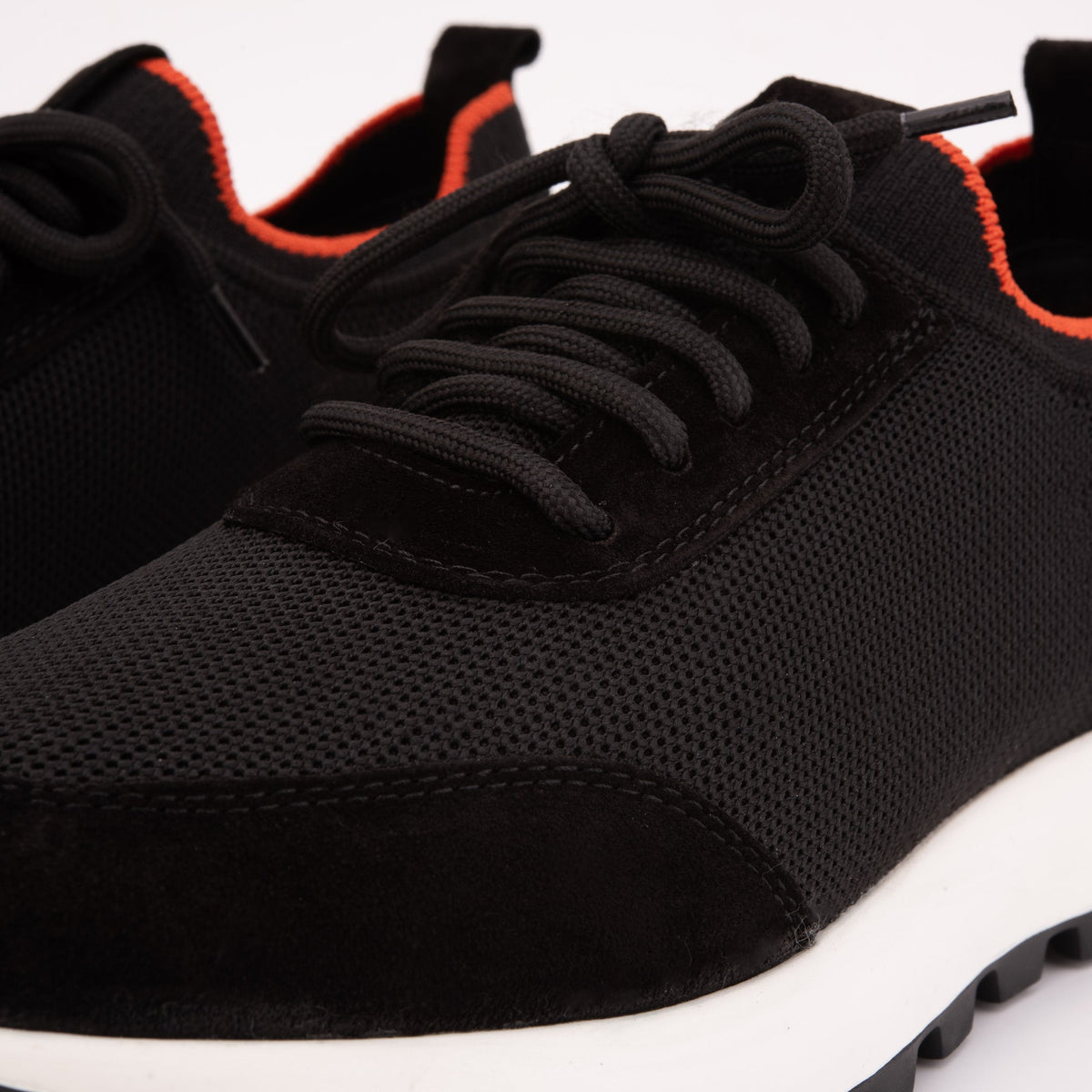 Vinci Leather The Berlin Black Suede Leather Men Sneaker – product view 4