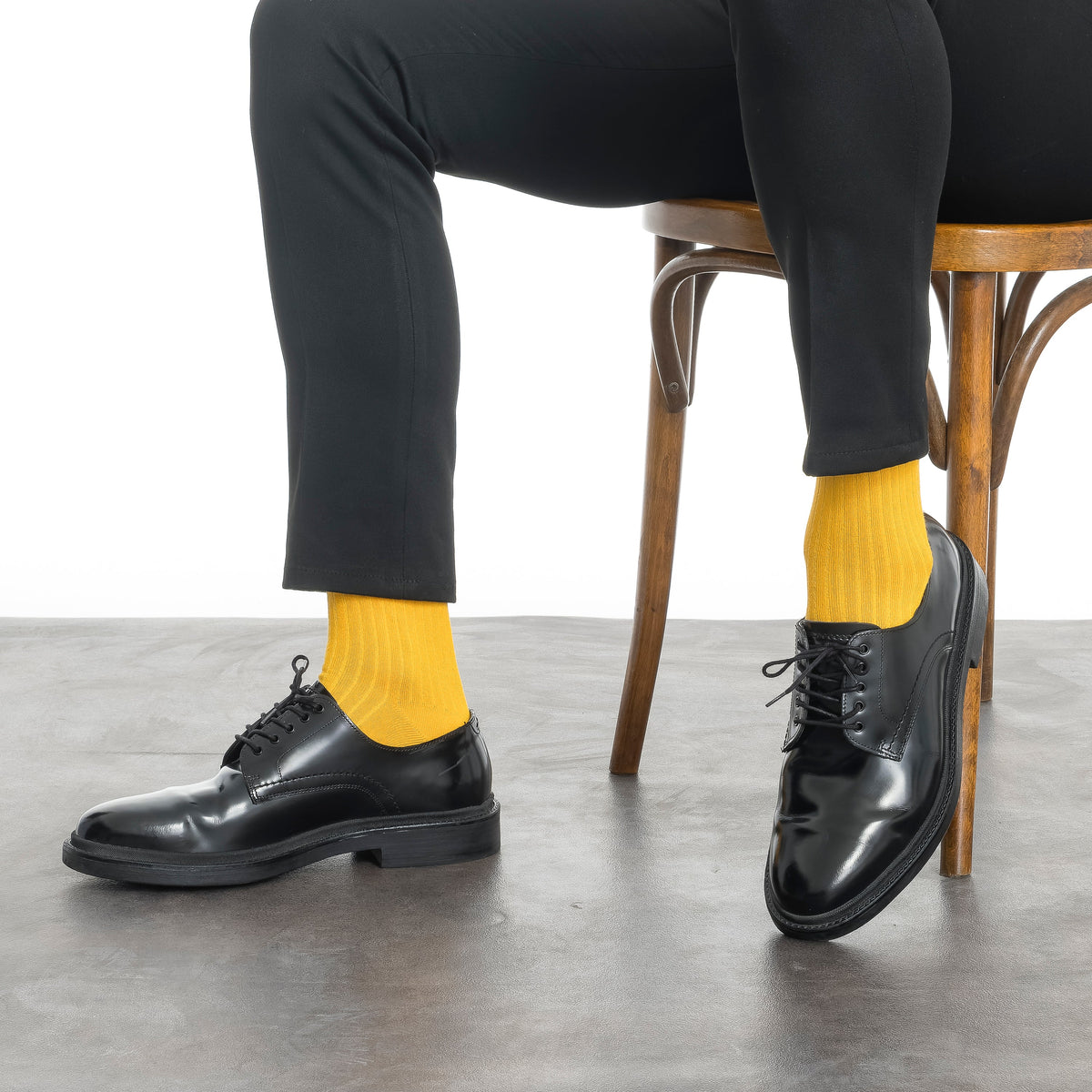 Menβs Bamboo Dress Socks 6-Pack Gift Box, Bright Colors