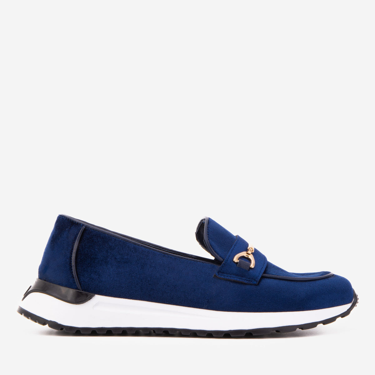 Vinci Leather The Milan Navy Blue Leather Women Sneaker – product view 1