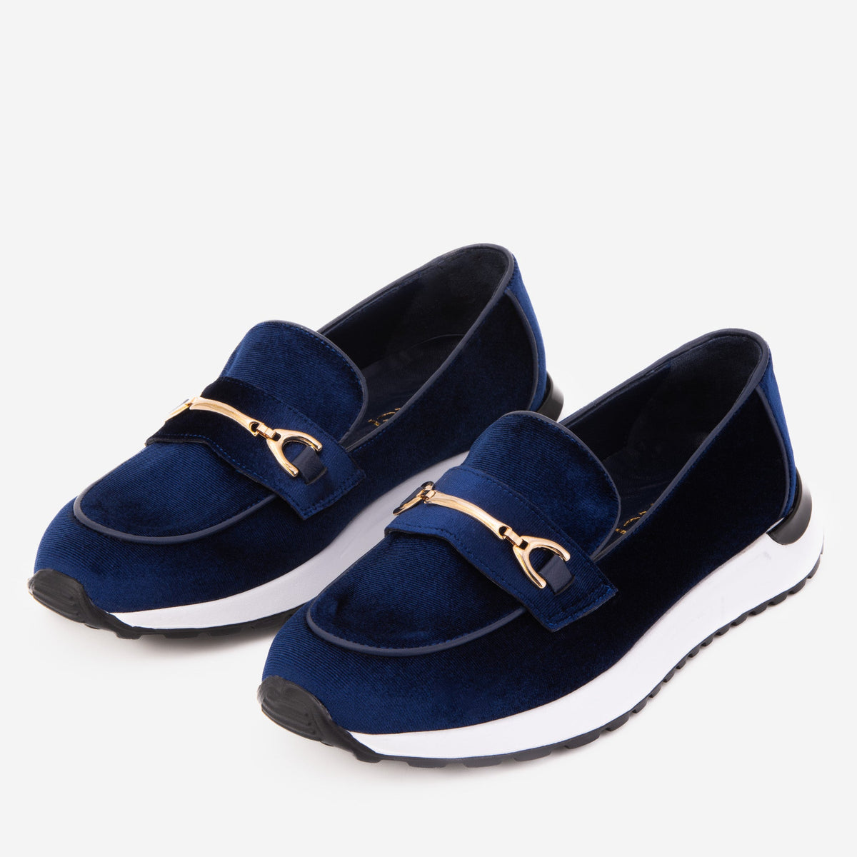 Vinci Leather The Milan Navy Blue Leather Women Sneaker – product view 5