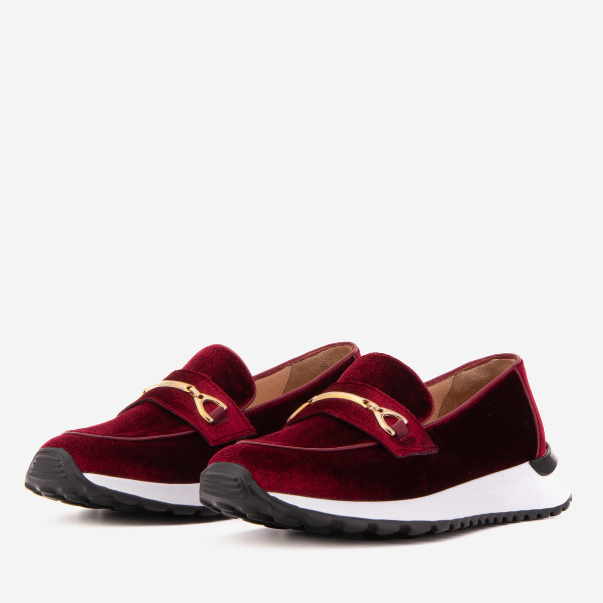 Vinci Leather The Milan Burgundy Leather Women Sneaker – product view 2