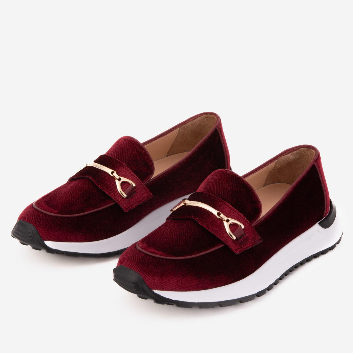 Vinci Leather The Milan Burgundy Leather Women Sneaker – product view 5