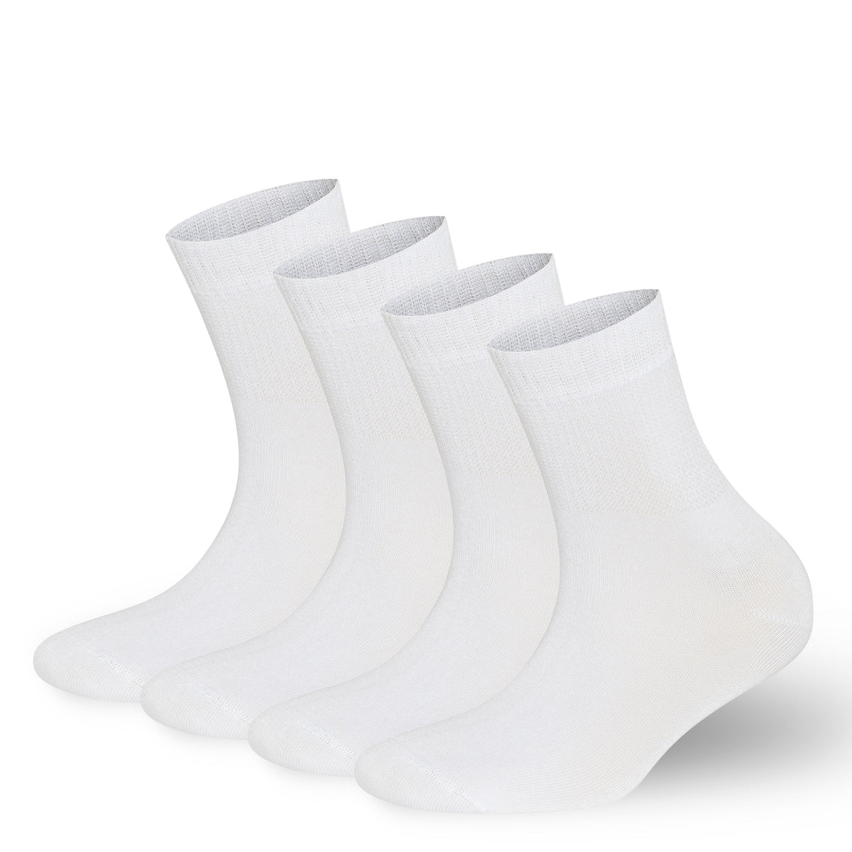 Menβs & Womenβs Bamboo Diabetic Ankle Socks 4-Pack