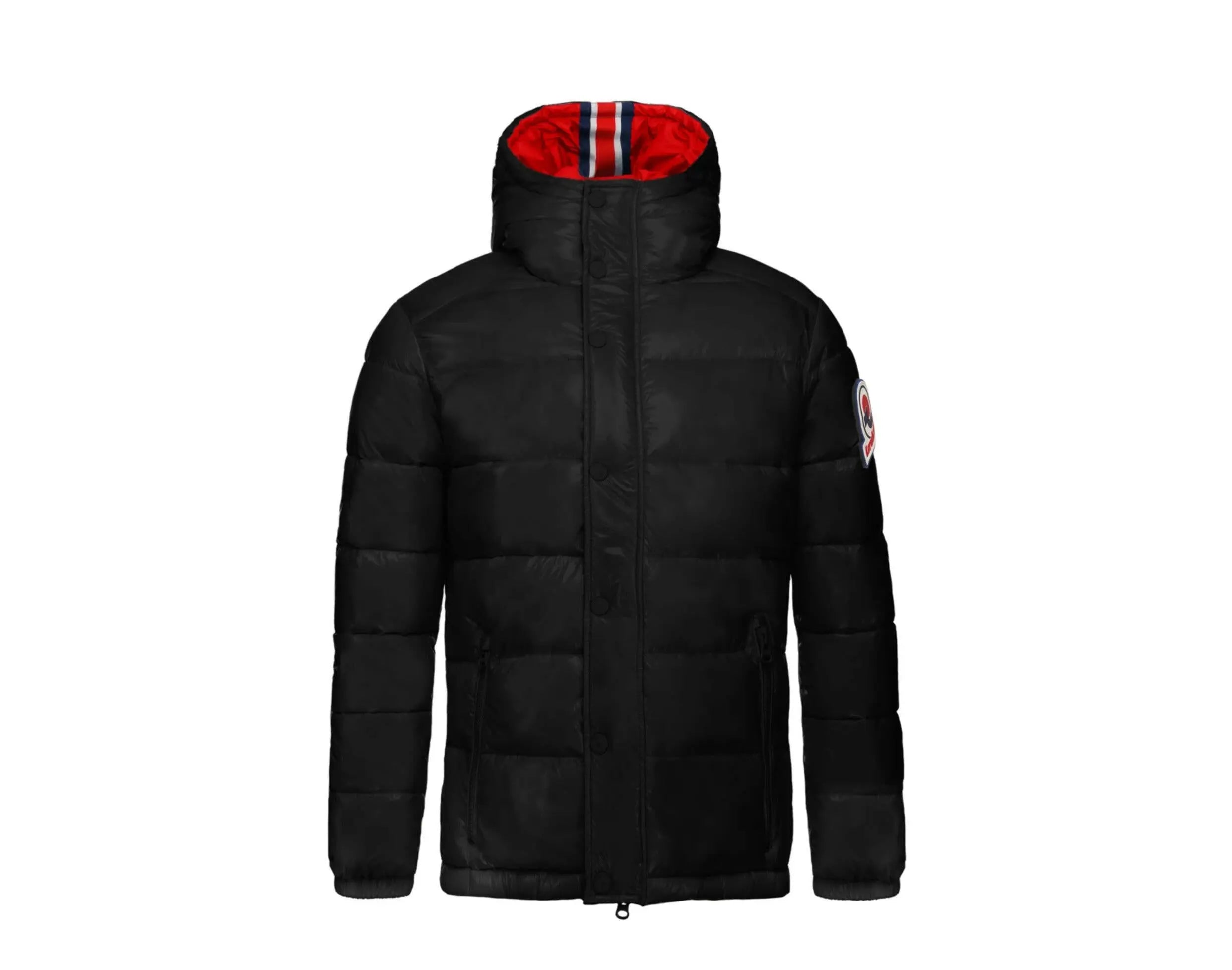 Invicta Oliver Contemporary Stylish Hooded Men Puffer Jacket Black