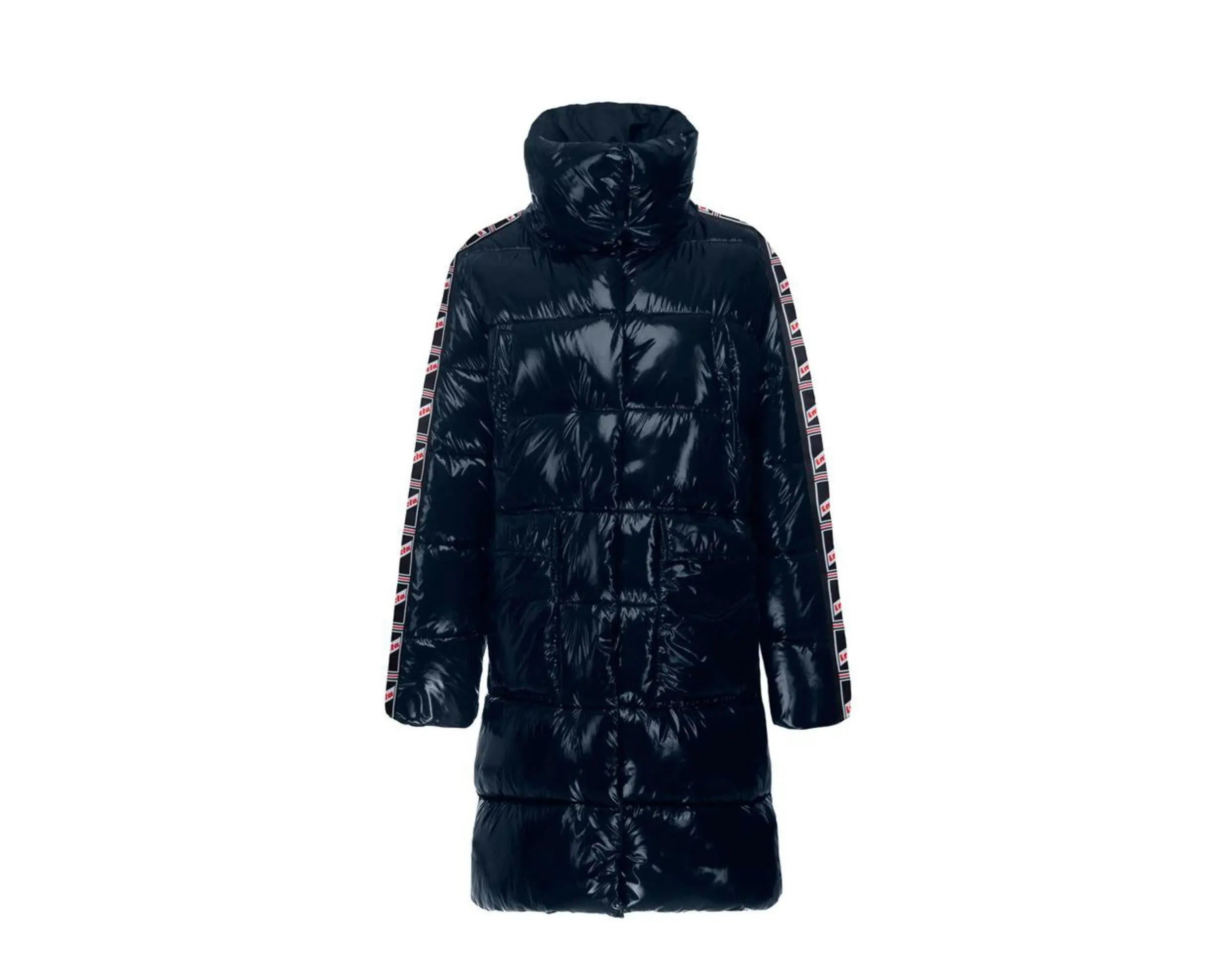 Invicta Lisa Long Glossy Coat Women Puffer Jacket Navy