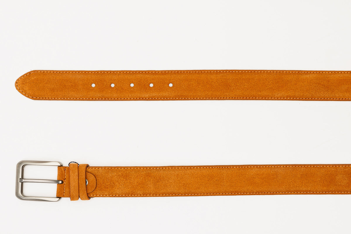 Vinci Leather The Bari Tan Suede Leather Belt – product view 4
