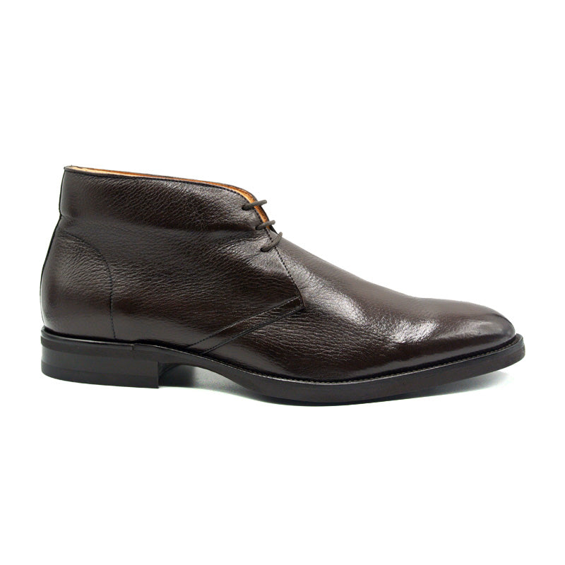 Zelli Italia Men's 48-590-DBR MARCO Deerskin Chukka Boot, Dark Brown