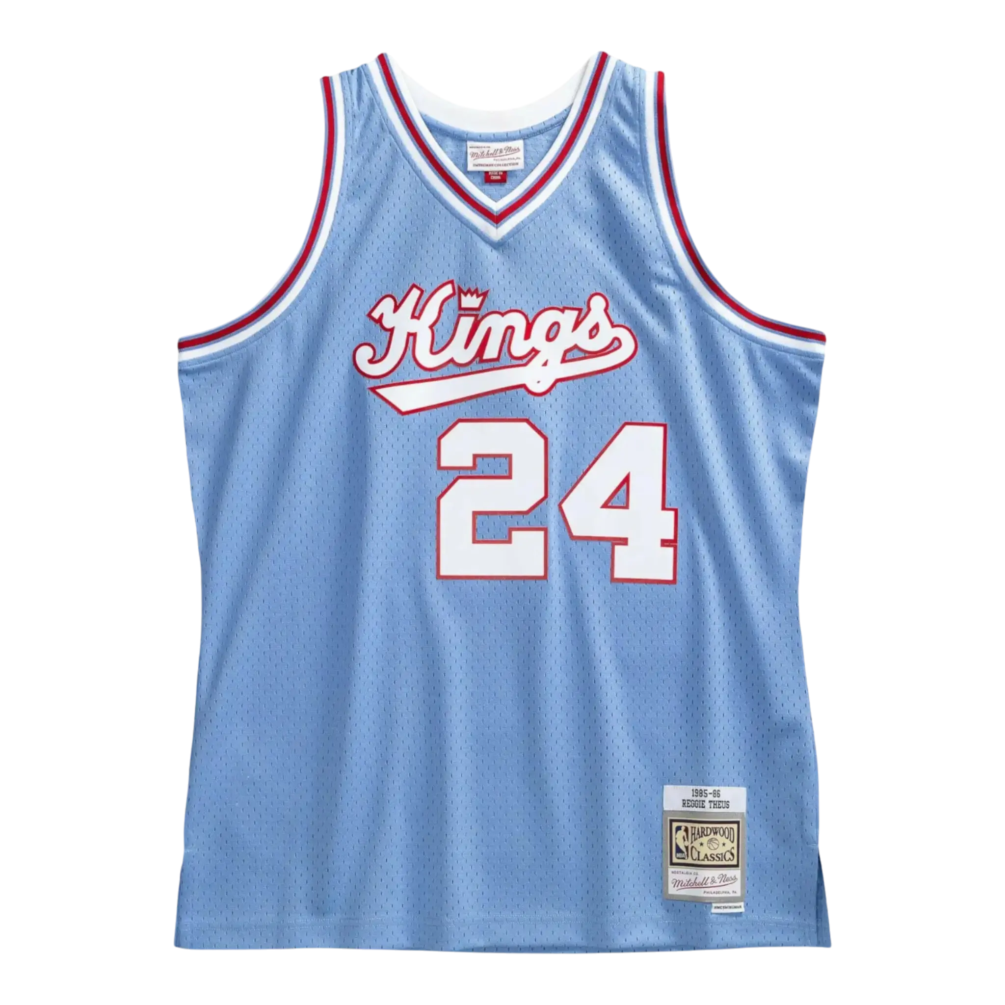 Mitchell & Ness Sacramento Kings 1985-86 Reggie Theus Men's Jersey — Powder Blue