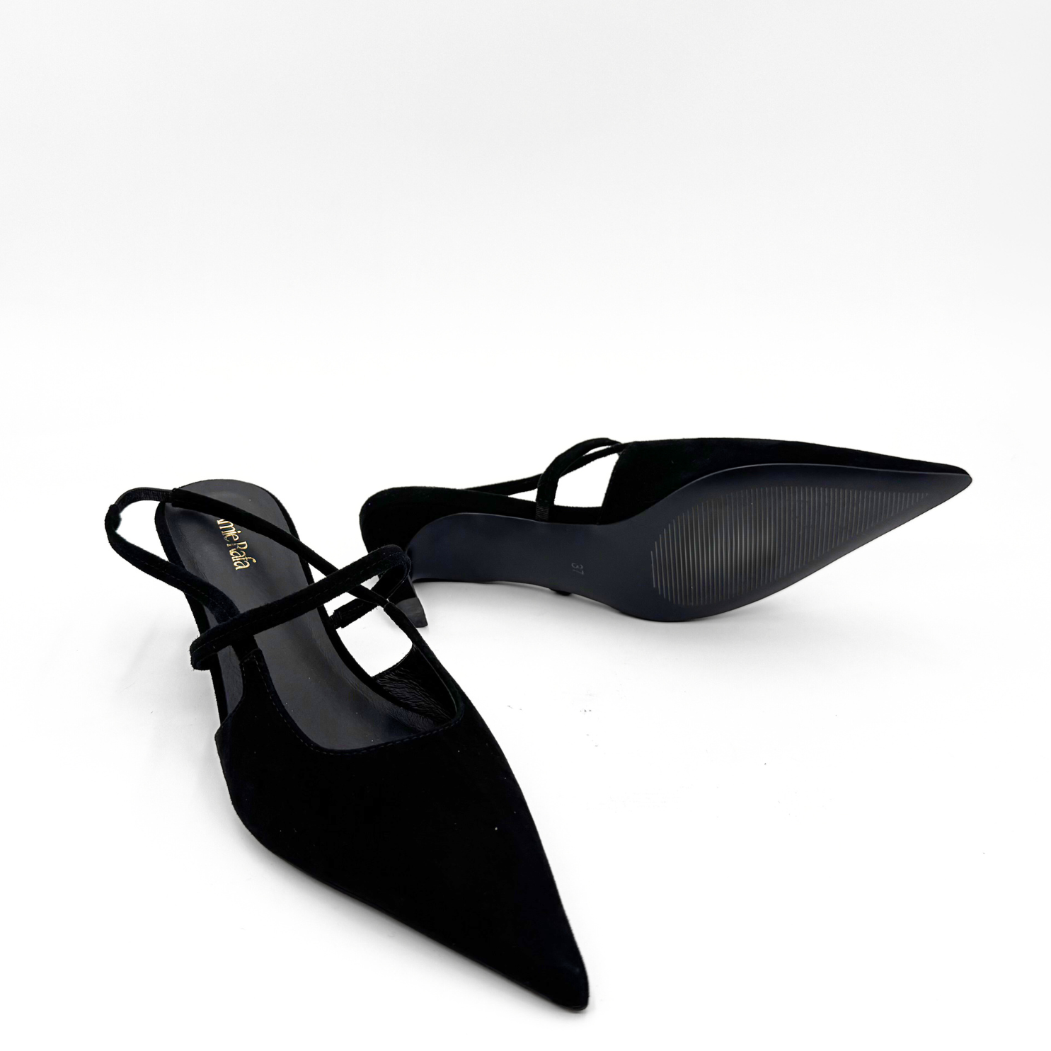 Connie Slingback Suede Heels