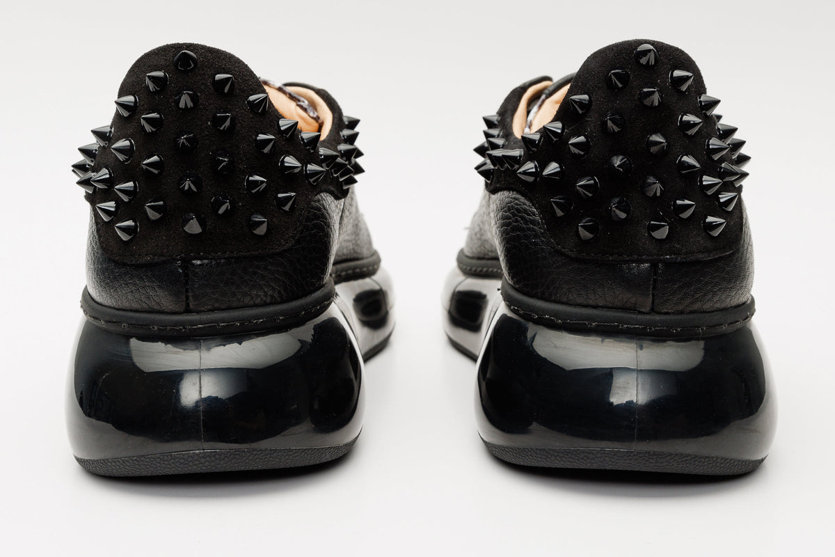 Vinci Leather The Venezia Black Leather Women Sneaker – product view 4