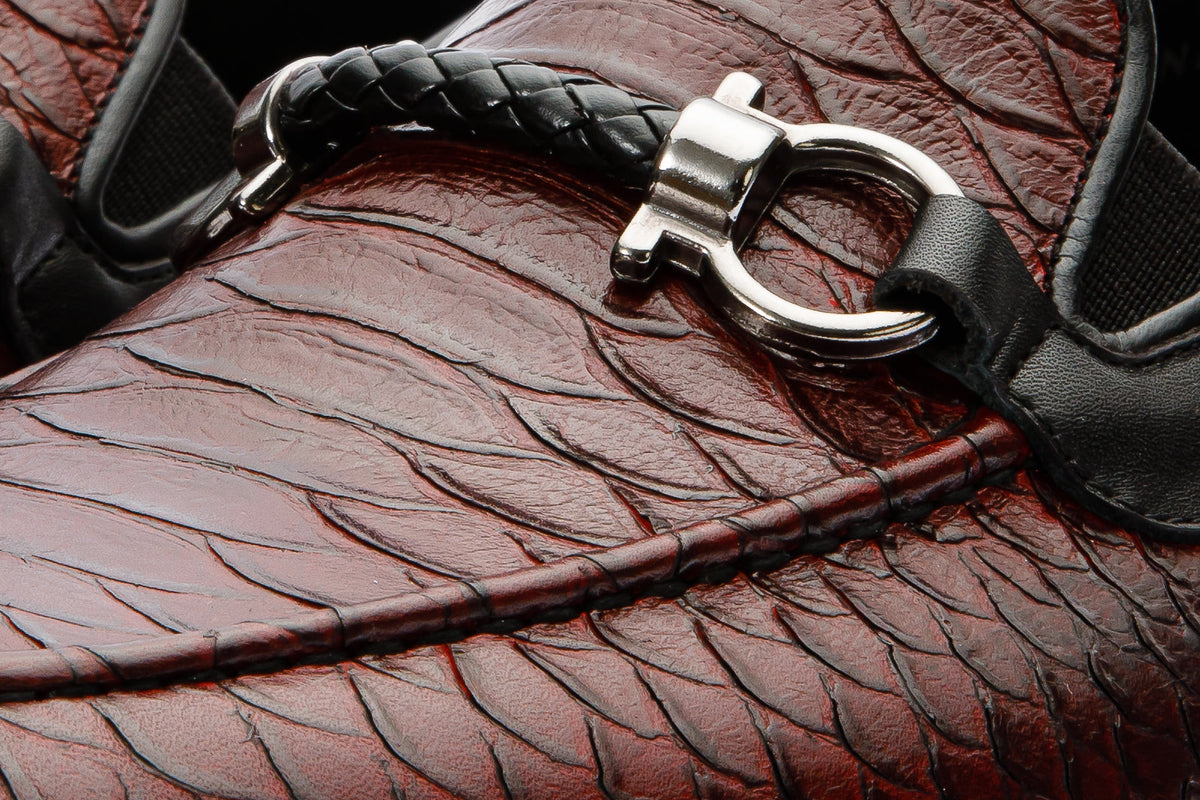 The Milano Burgundy Shoe Bit Loafer Men Shoe Final Sale!
