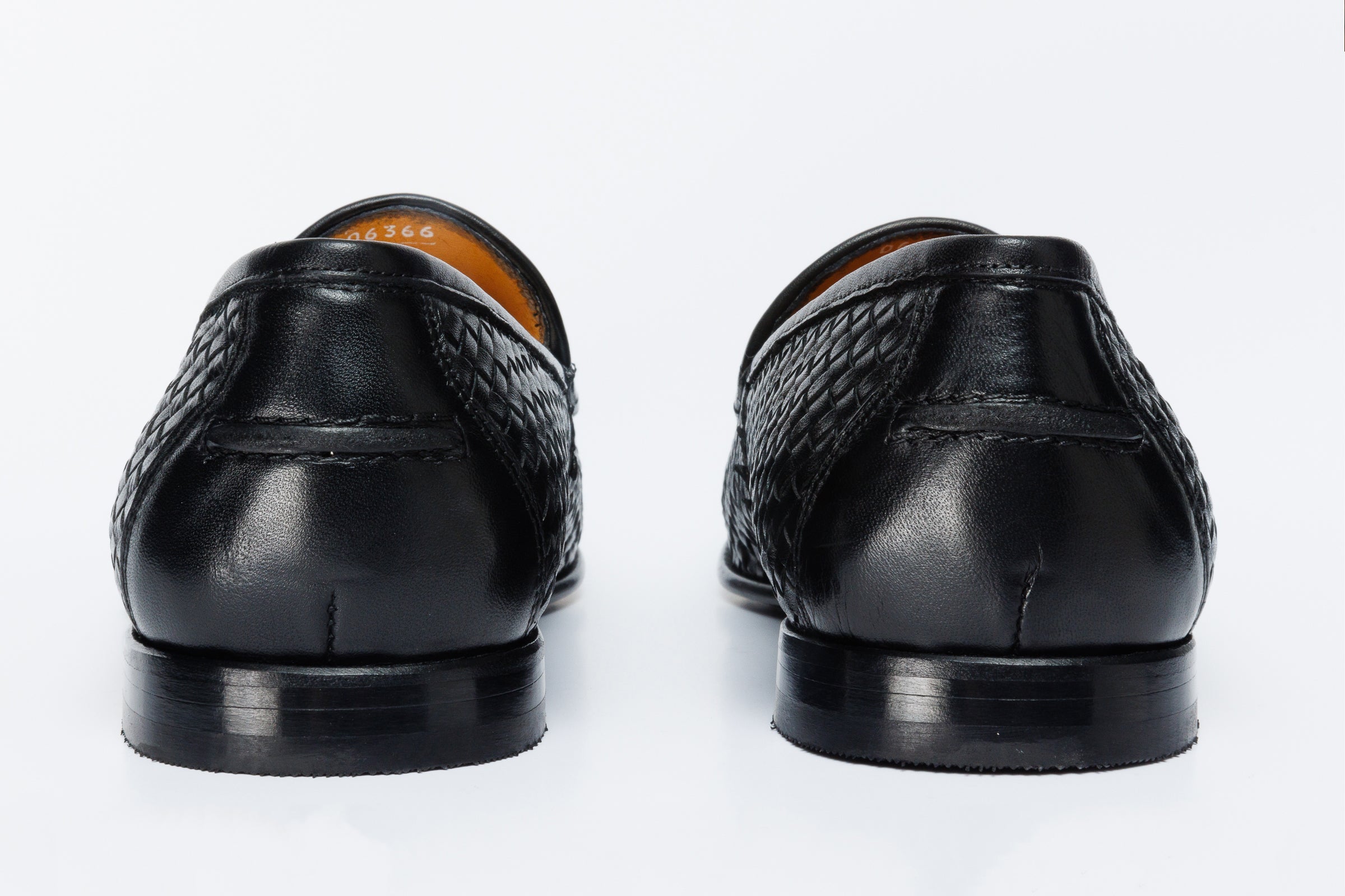 The Mclean Shoe Black Leather Woven Tassel Loafer Men Shoe