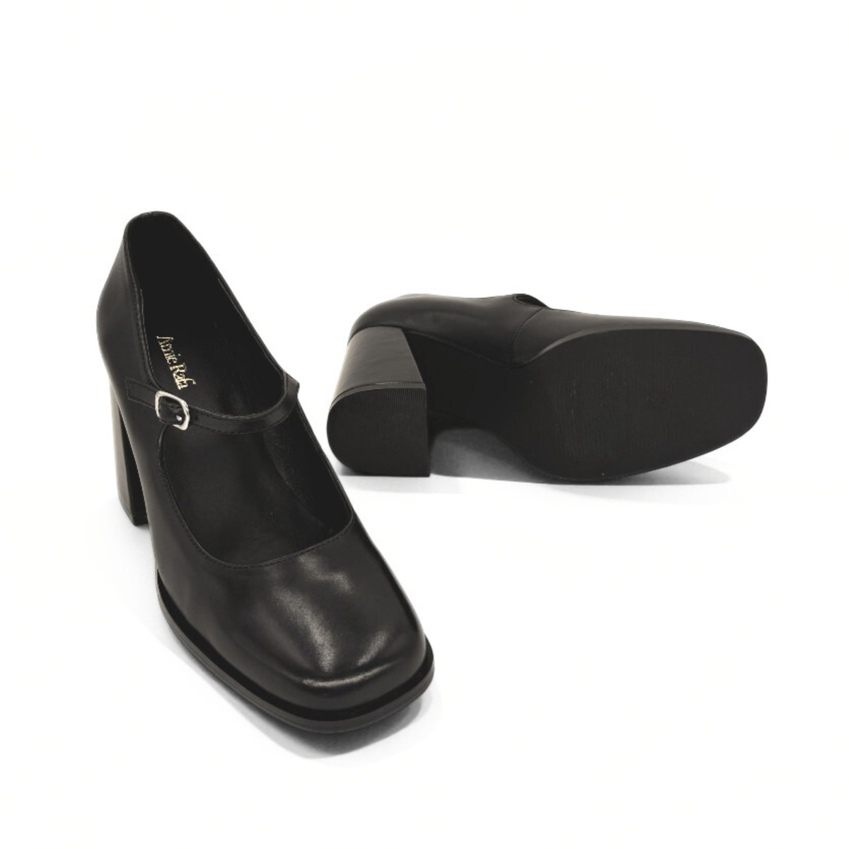 Jackie Leather Mary Jane Heels