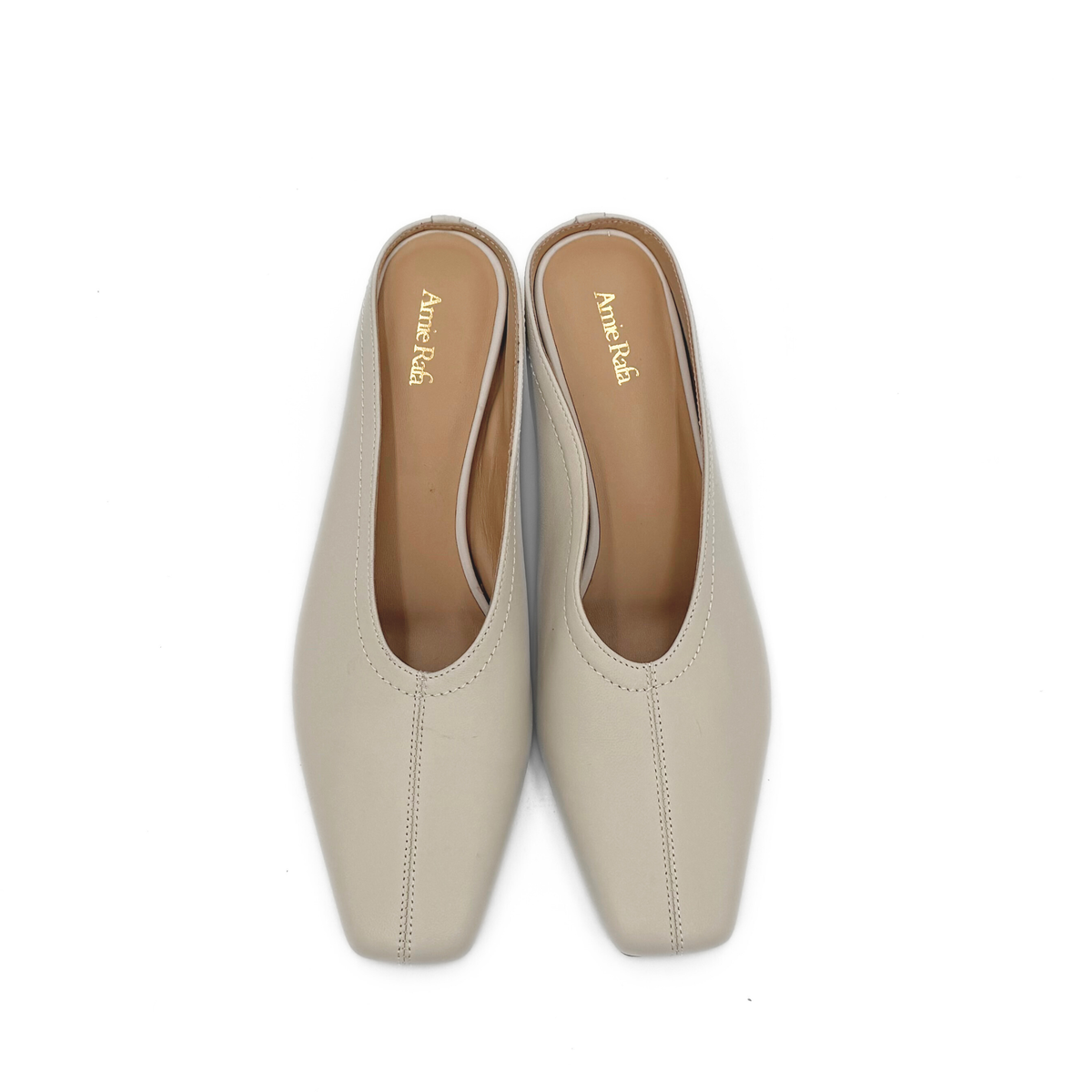 Junie Heeled Leather Mule