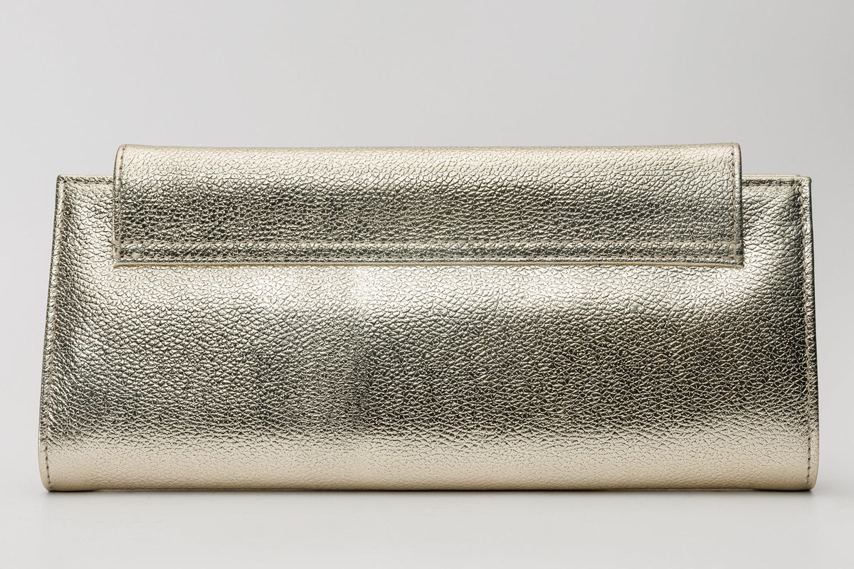 Vinci Leather The Ege Gold Leather Clutch – product view 4