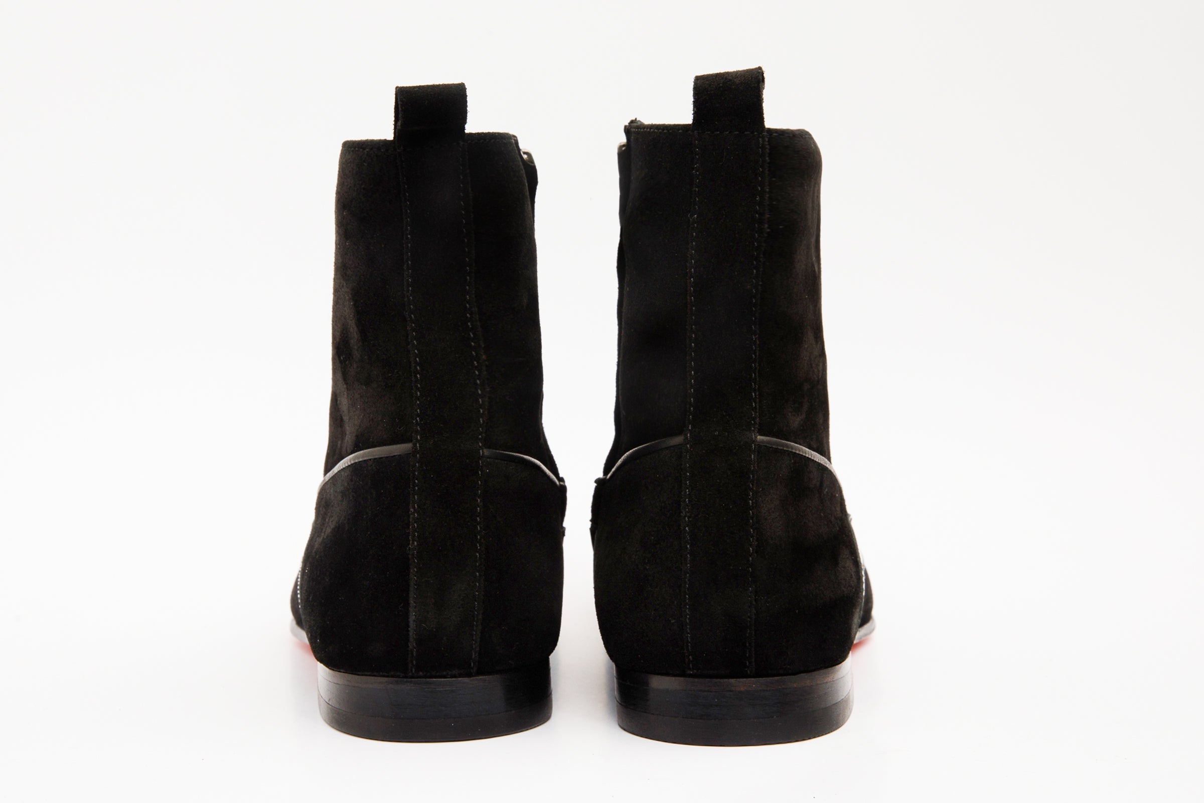 The Baron Black Suede Bit Zip-Up Dress Men Boot Final Sale!