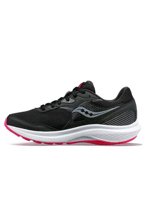 Saucony Cohesion 16 Women's Sneakers — Black/Fuchsia Running