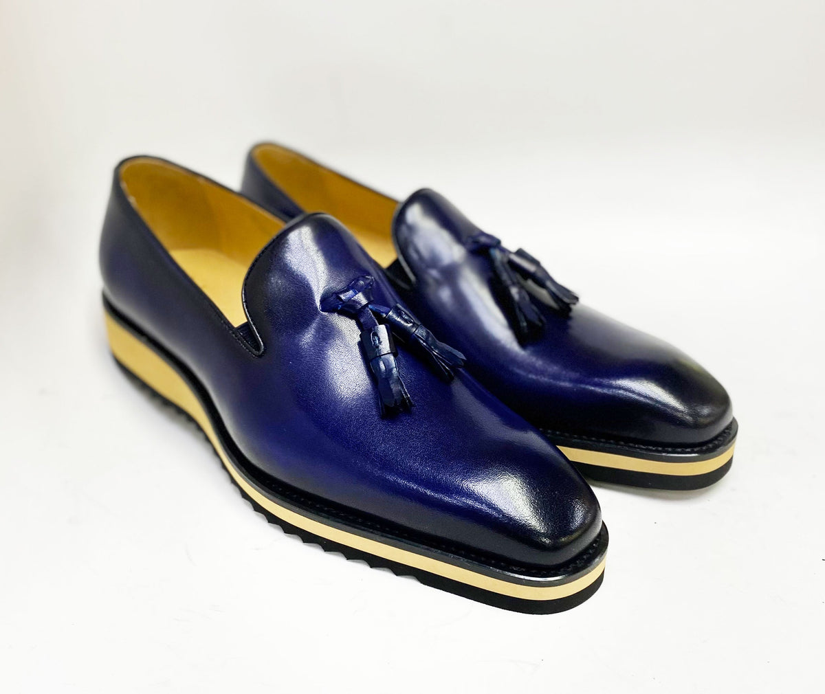 C&E Fashions Maurice Calfskin Loafer - Navy