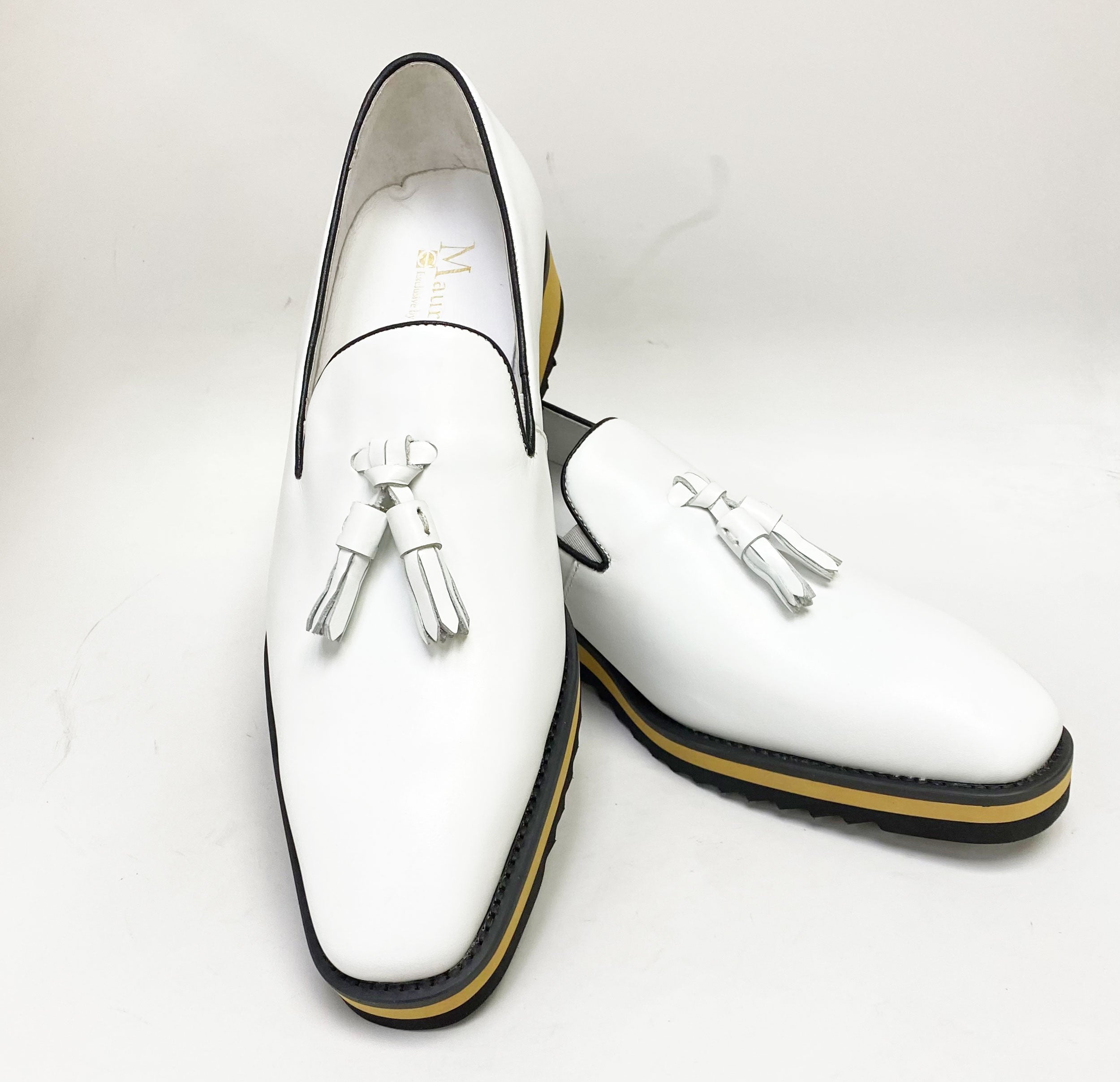 C&E Fashions Maurice Calfskin Loafer - White